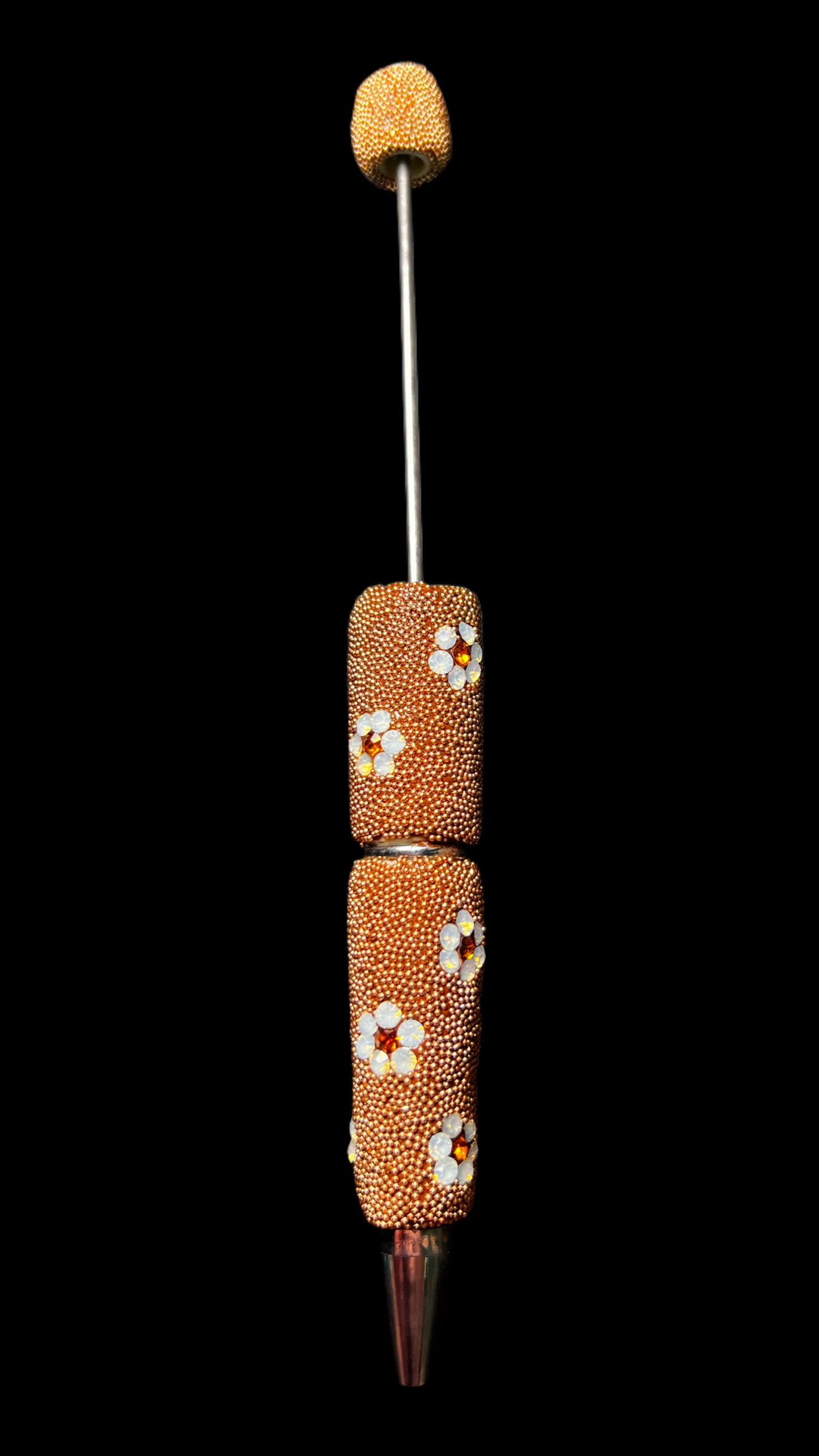 Fancy Pearl and Rhinestone Daisy Bead-able Pens
