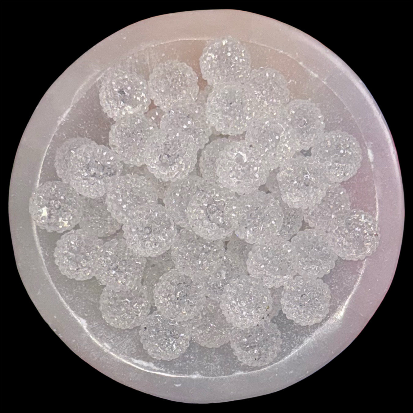 "Clear" Rhinestone Acrylic Bead (1 Count)