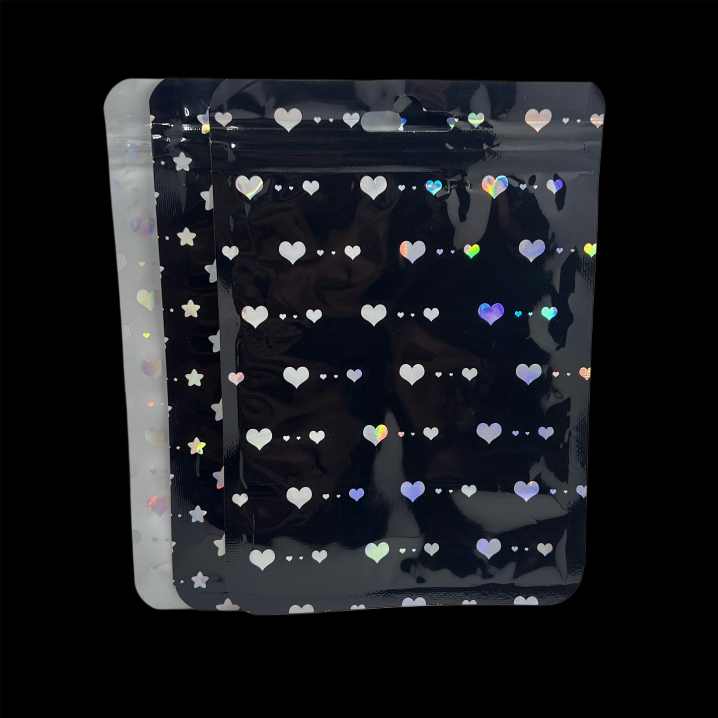 Heart and Star Zip Bag Mix 4x4.75