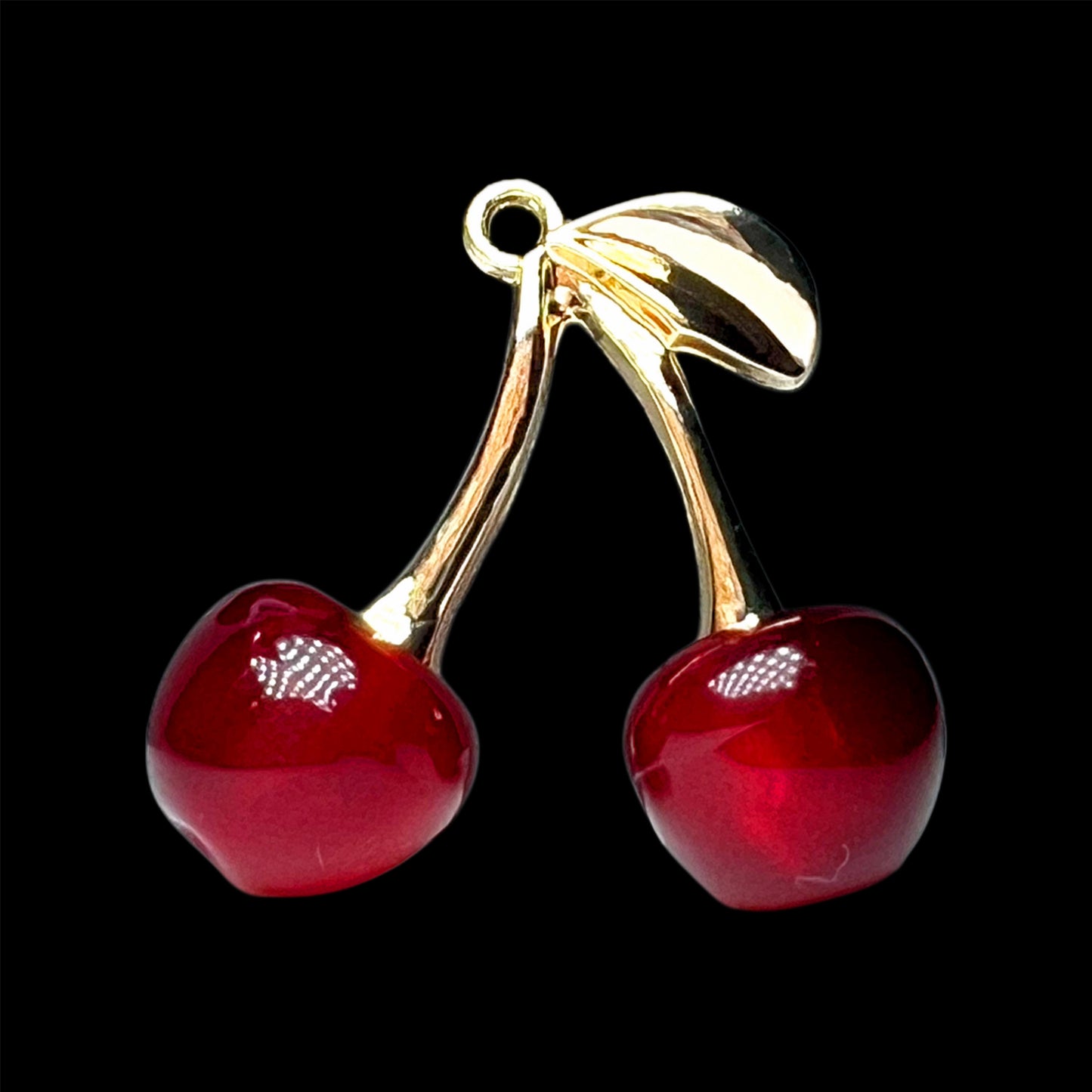 Gold Large Resin Cherries