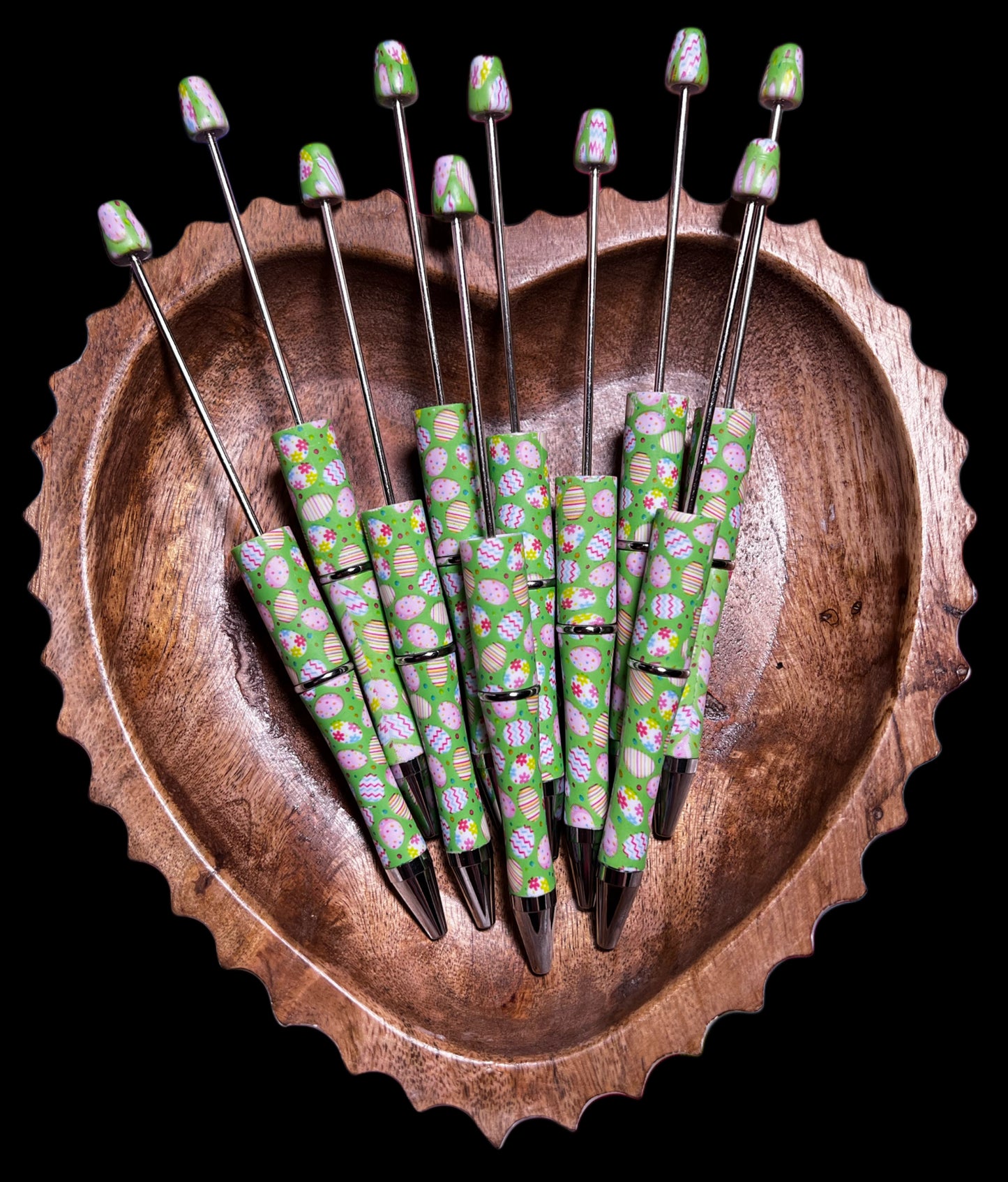 Green Easter Beadable Pens
