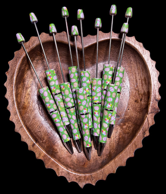 Green Easter Beadable Pens