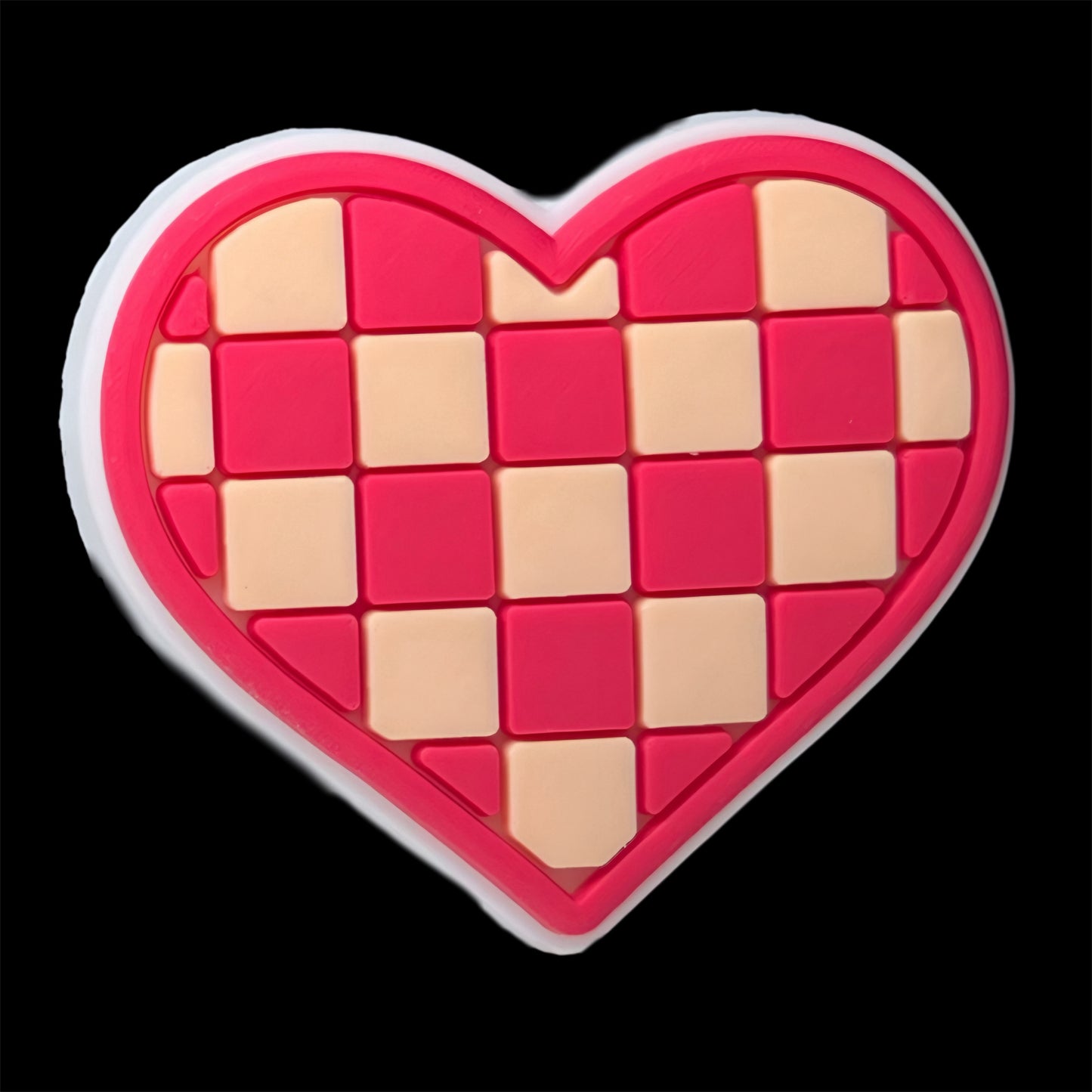 Checkered Heart Mix Focal
