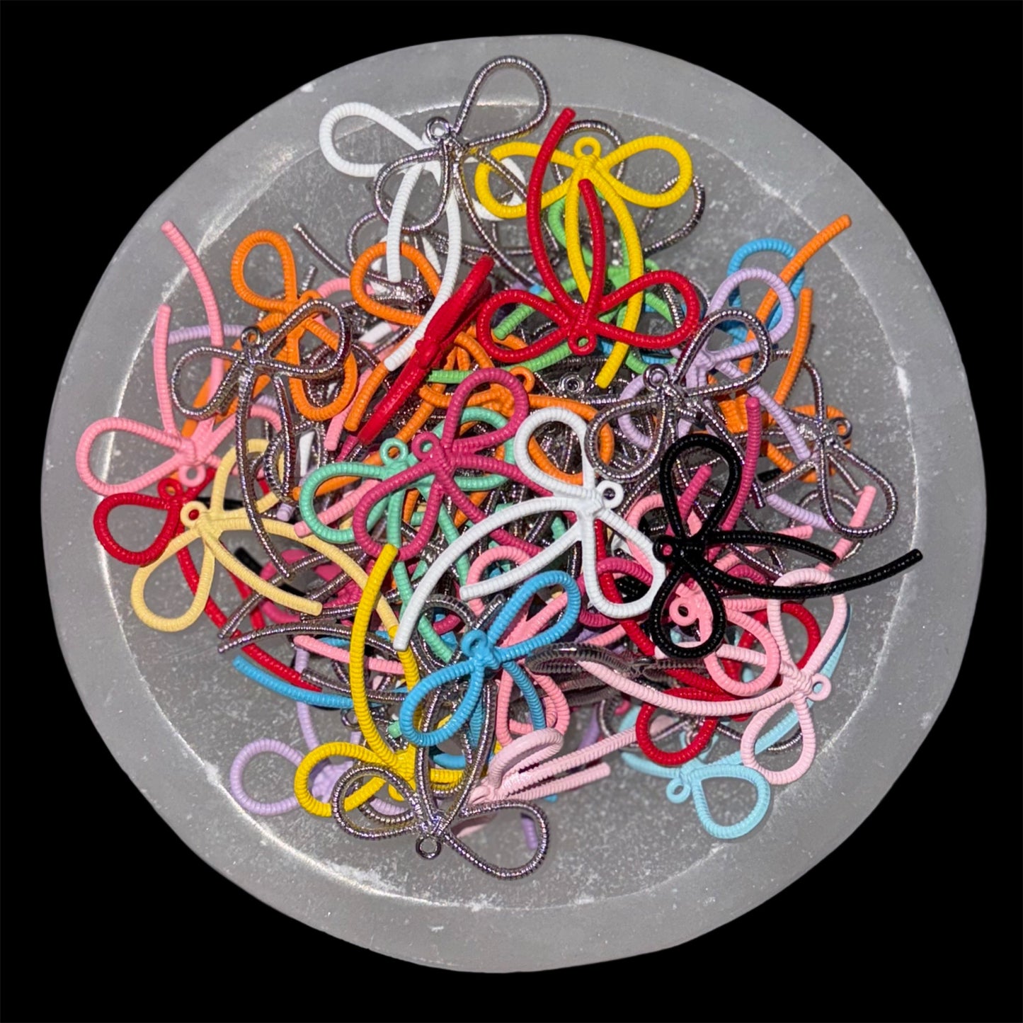 Bow Charm Pendant Mix