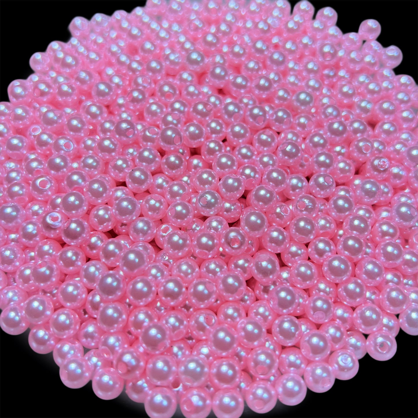 4mm Satin Pink Pearl Beads (NFP)