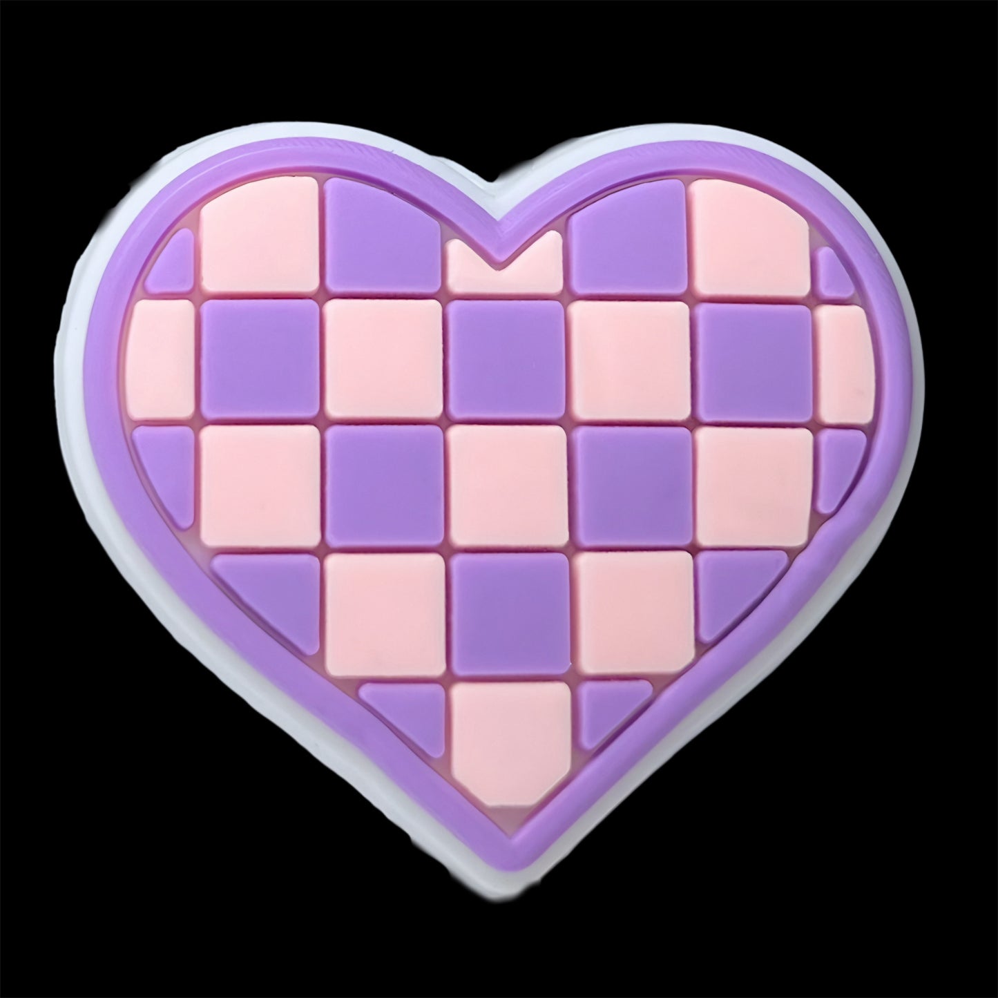 Checkered Heart Mix Focal