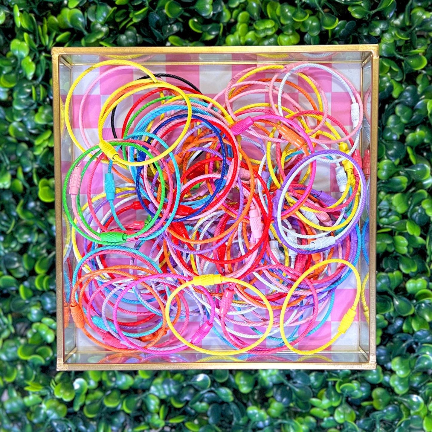 6" Cable Twist Keychain Mix