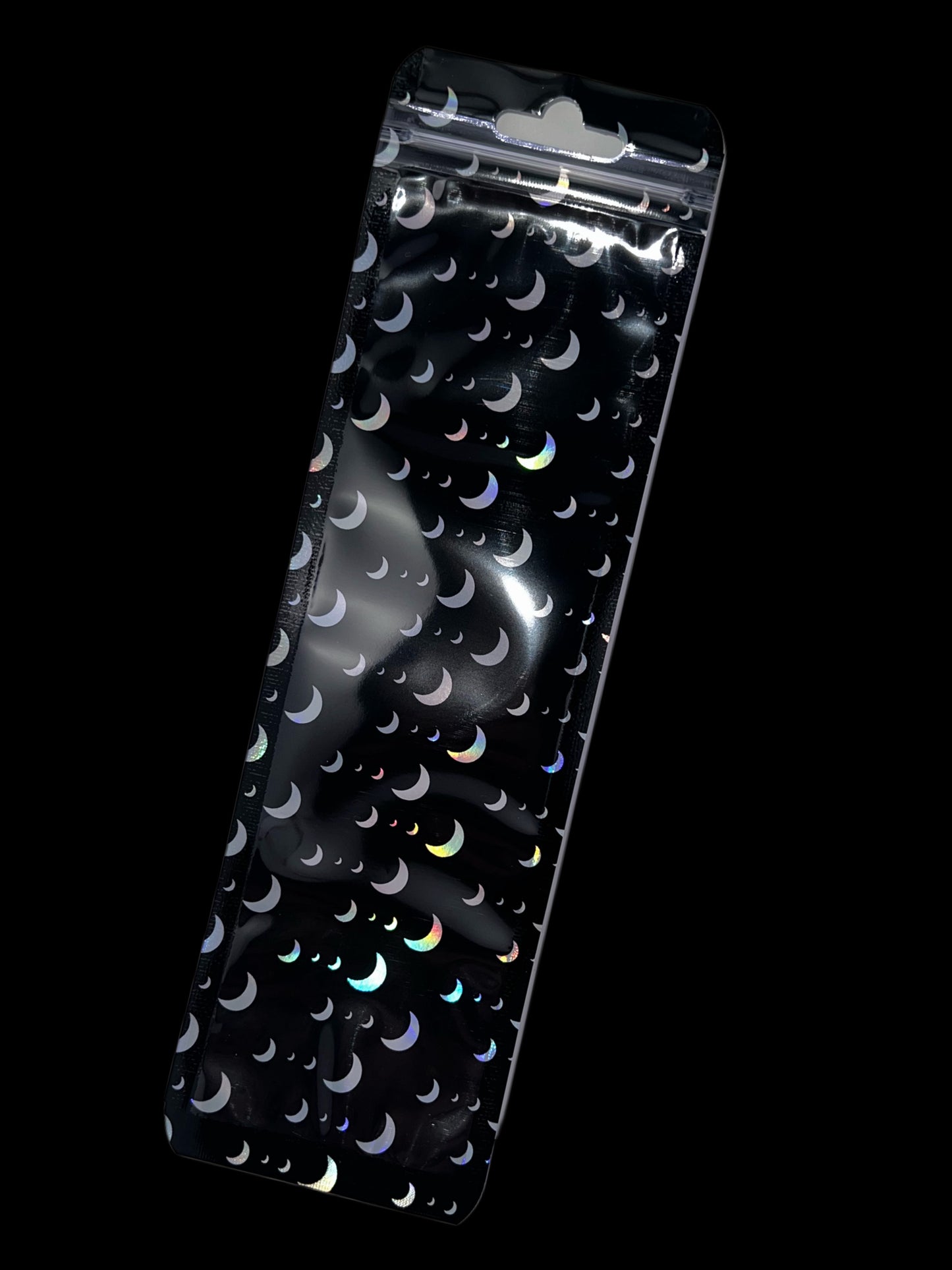 Black Holo Moon Pen Zip Bags