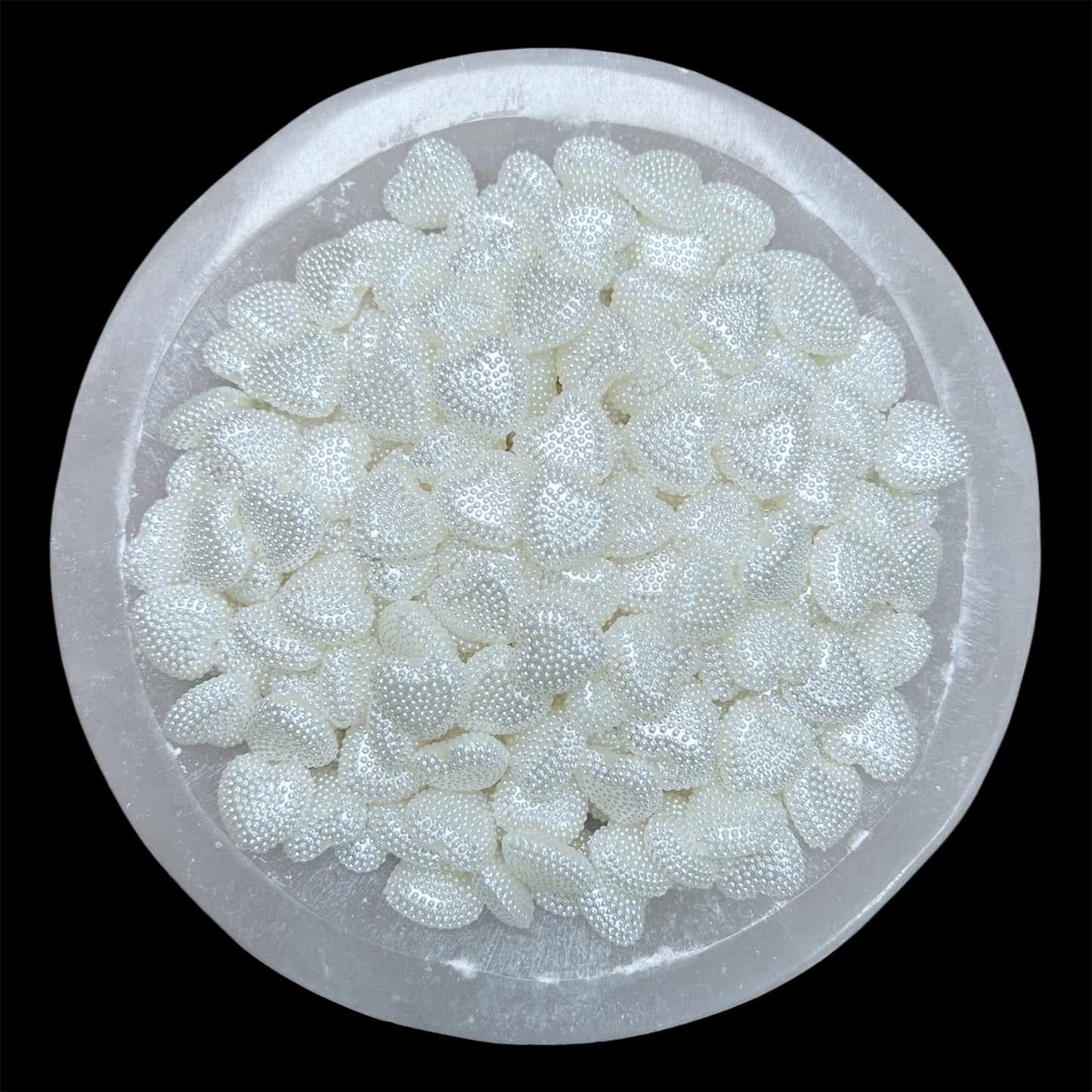 Dotted Heart Pearl Bead