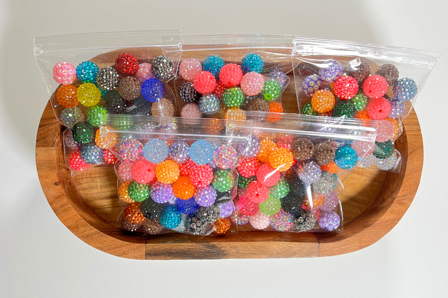 20mm Rhinestone Acrylic Bead (Random Mix)