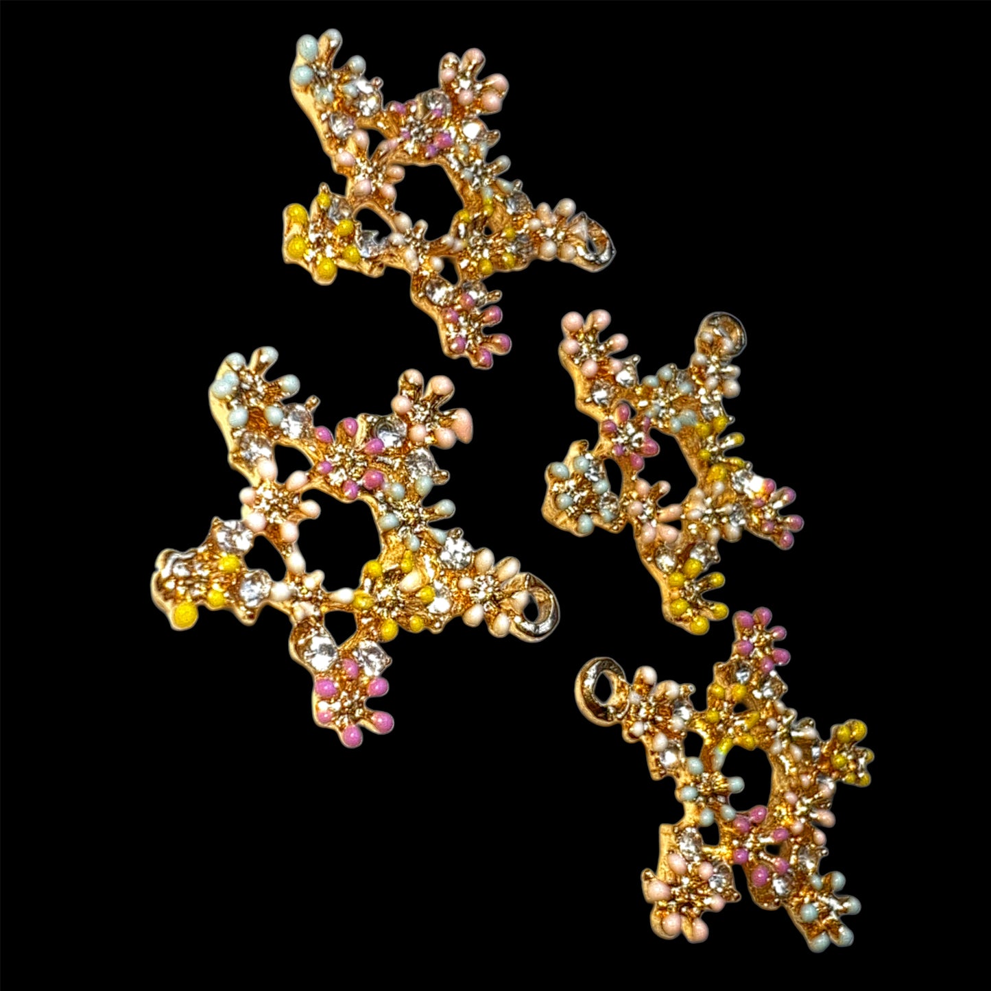 Gold Pastel Funky Star