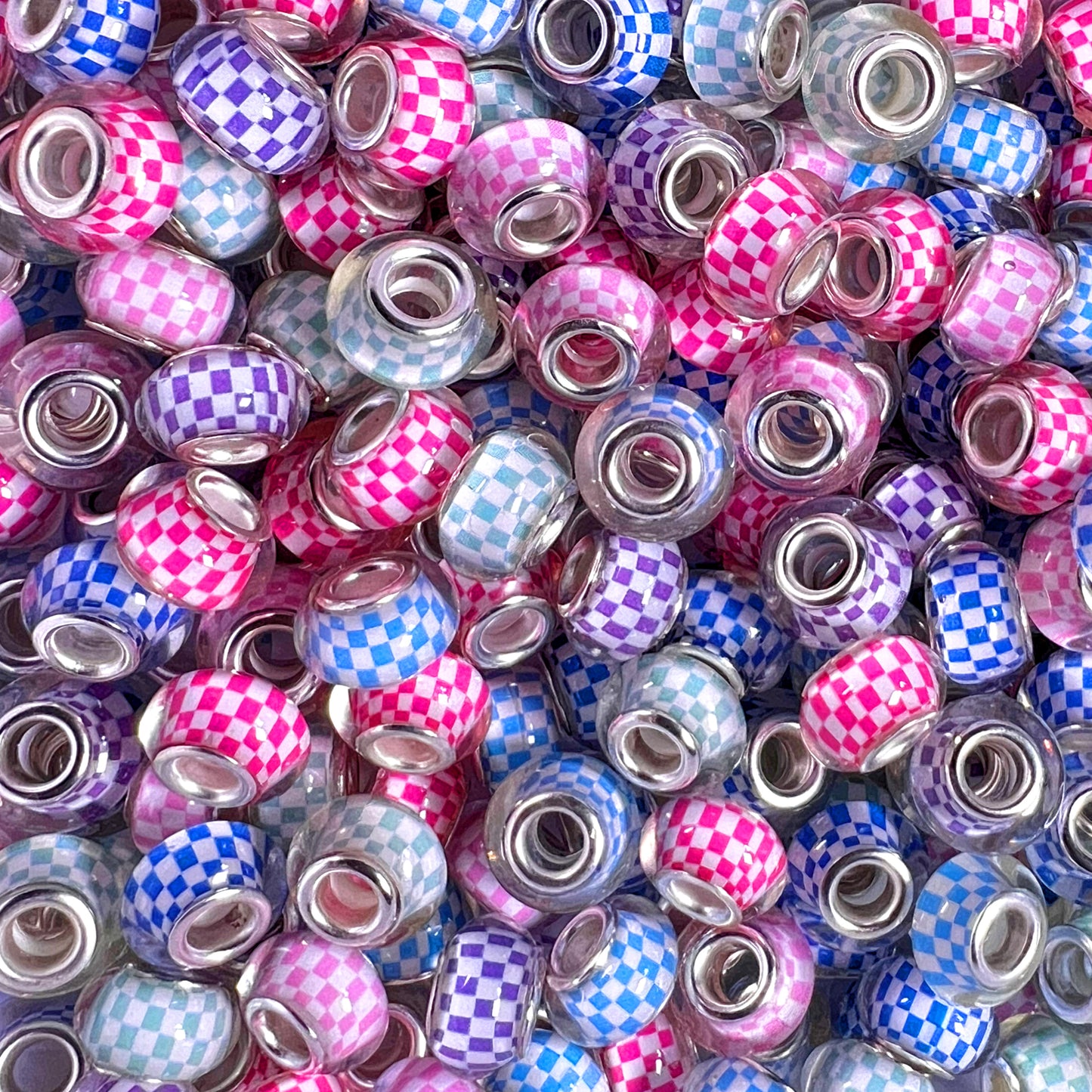 Checkered Acrylic Spacer Mix