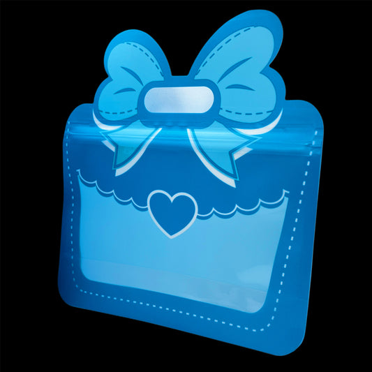 Blue Bow Zip Bags
