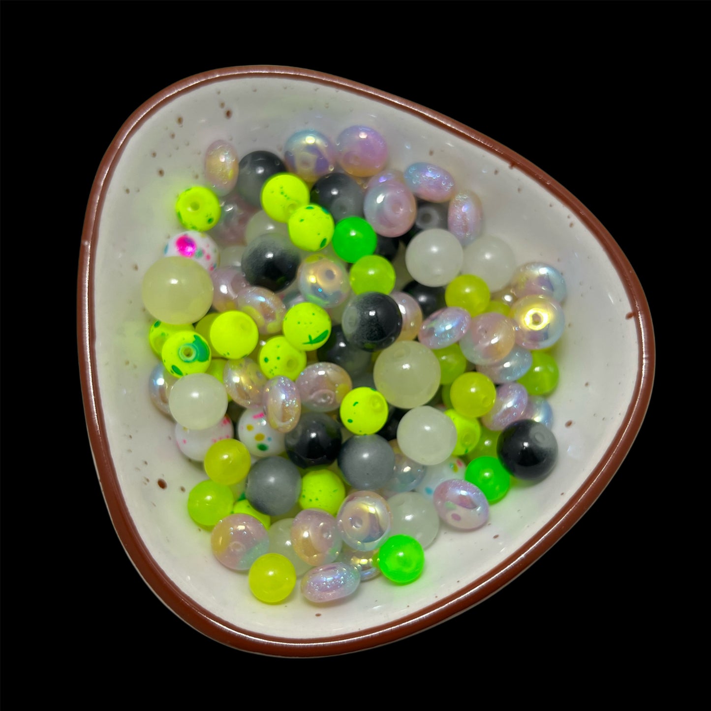 Electric Galaxy Glass Bead Size Mix