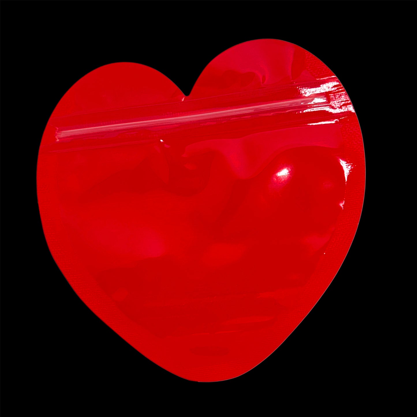 Red Heart Zip Bags