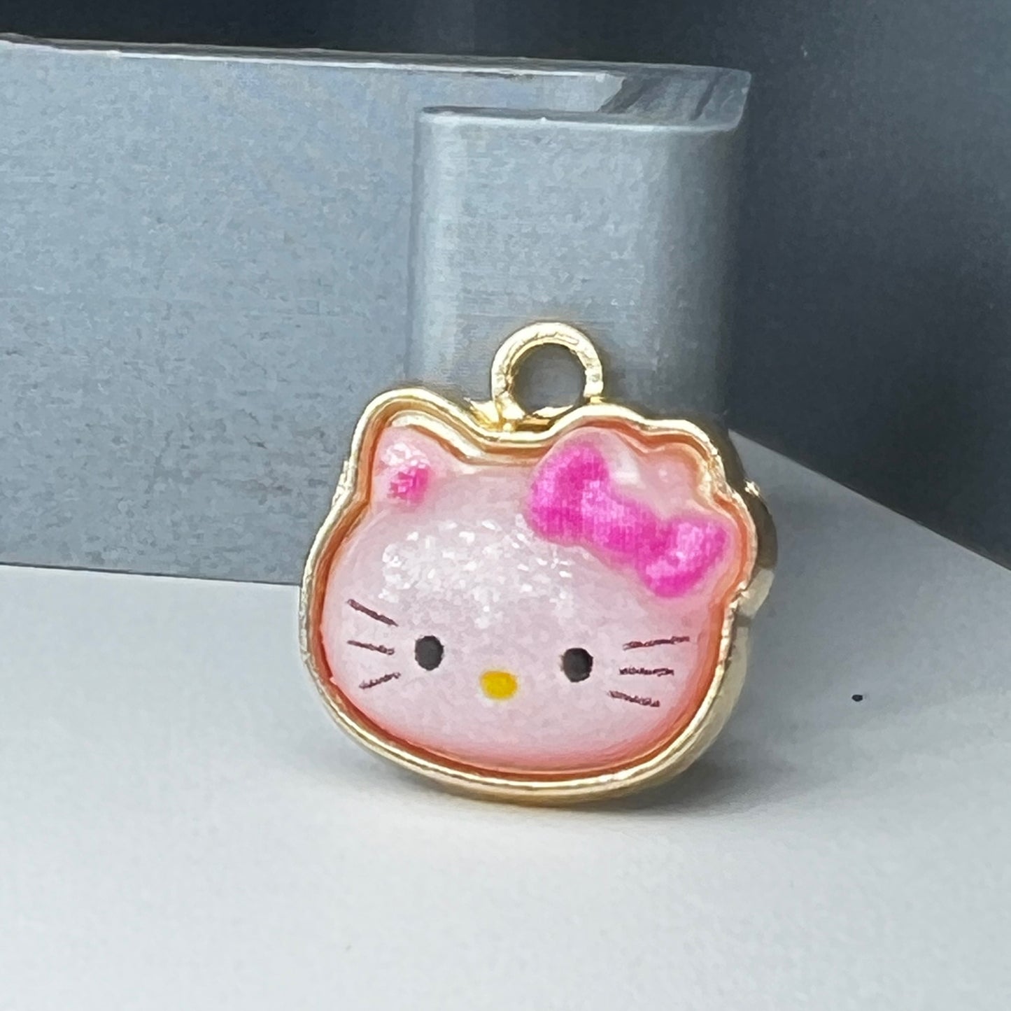Gold HK Pink Head Charm