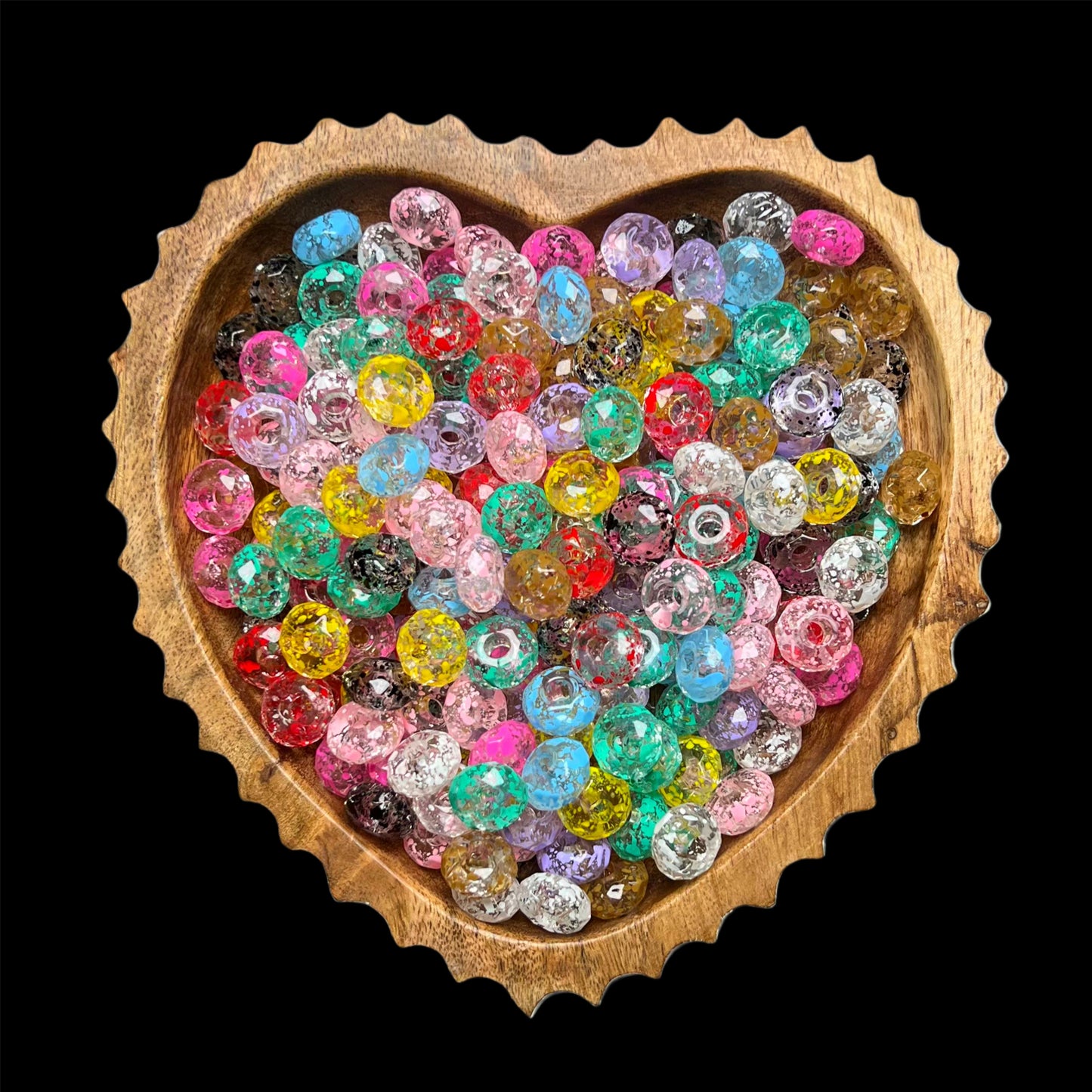 Acrylic Splatter Painted Spacer Mix