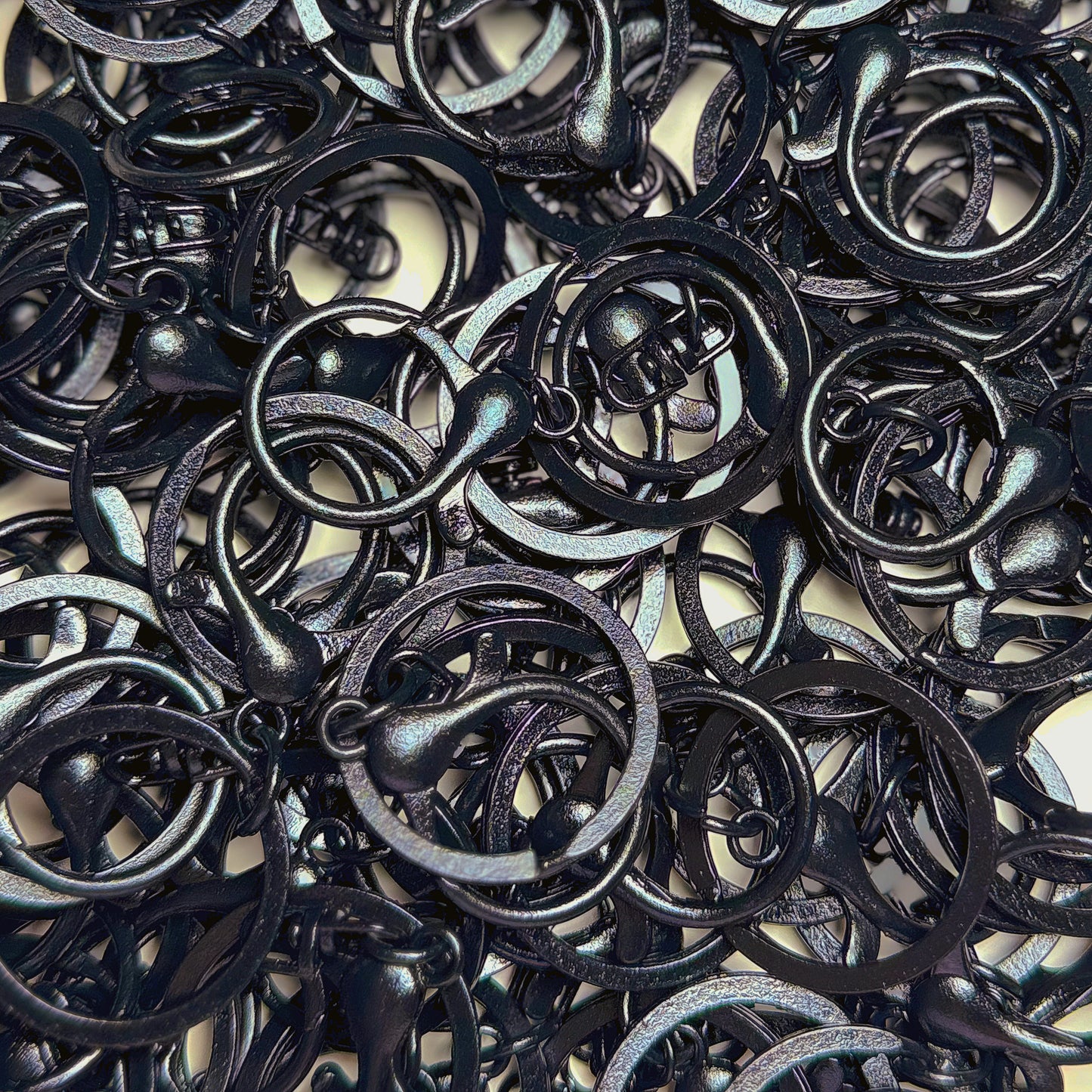 Black Keychain Ring Attachment