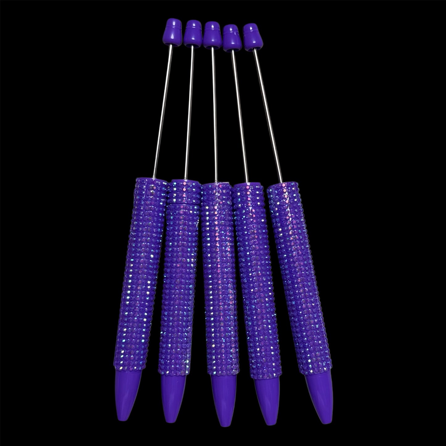 "Deep Purple" New Rhinestone Bead-able Pens