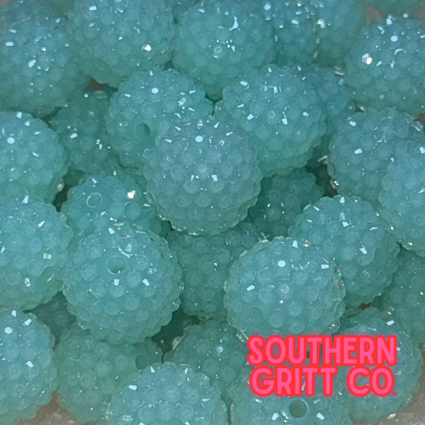 "Jelly Sea" Rhinestone Acrylic Bead (1 Count)