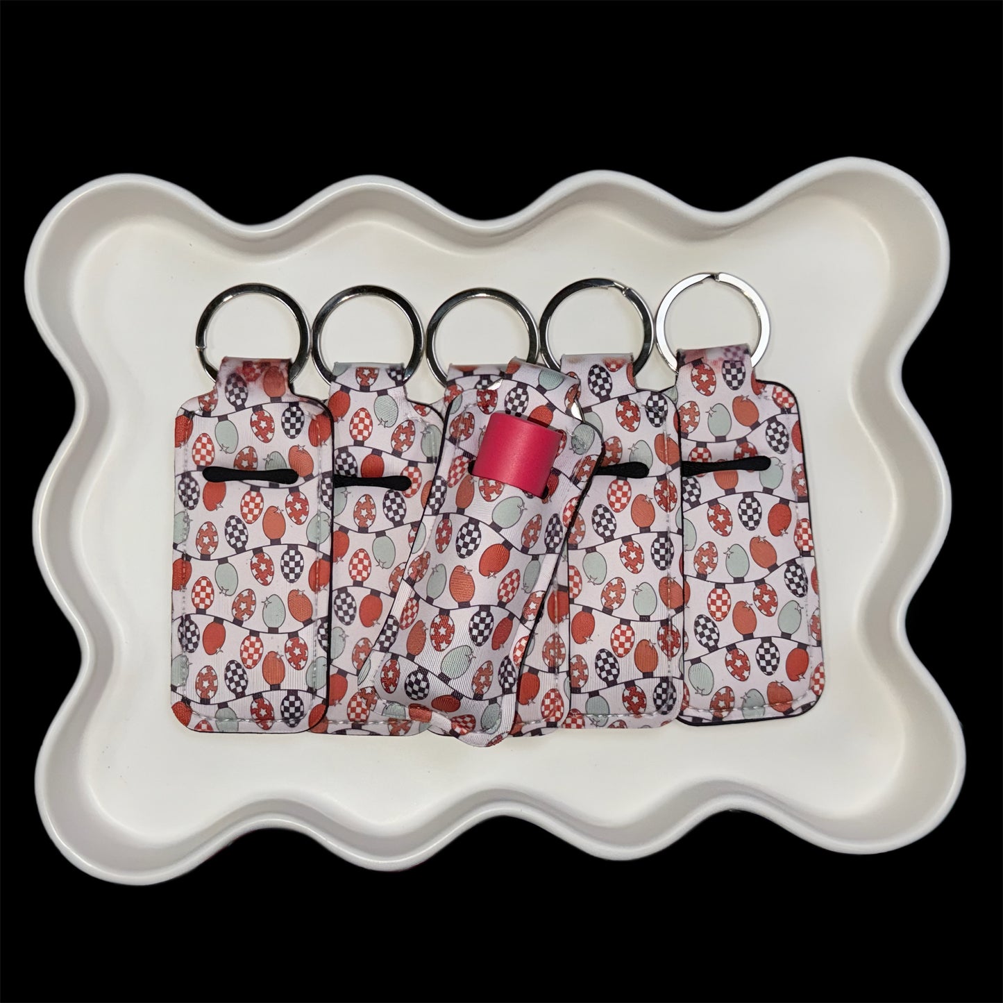 Holiday Rust - Chapstick Keychain Holder