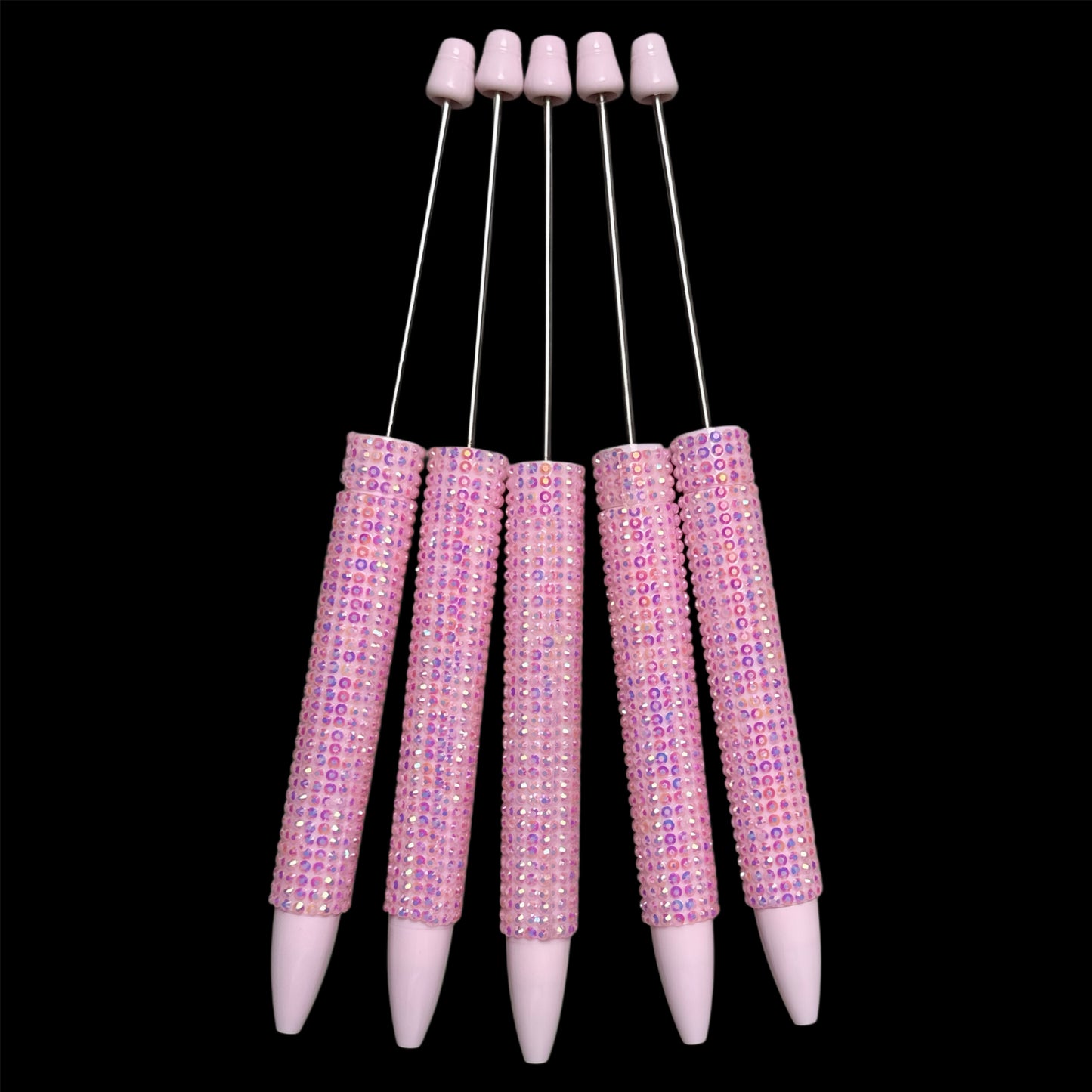 "Light Pink" New Rhinestone Bead-able Pens