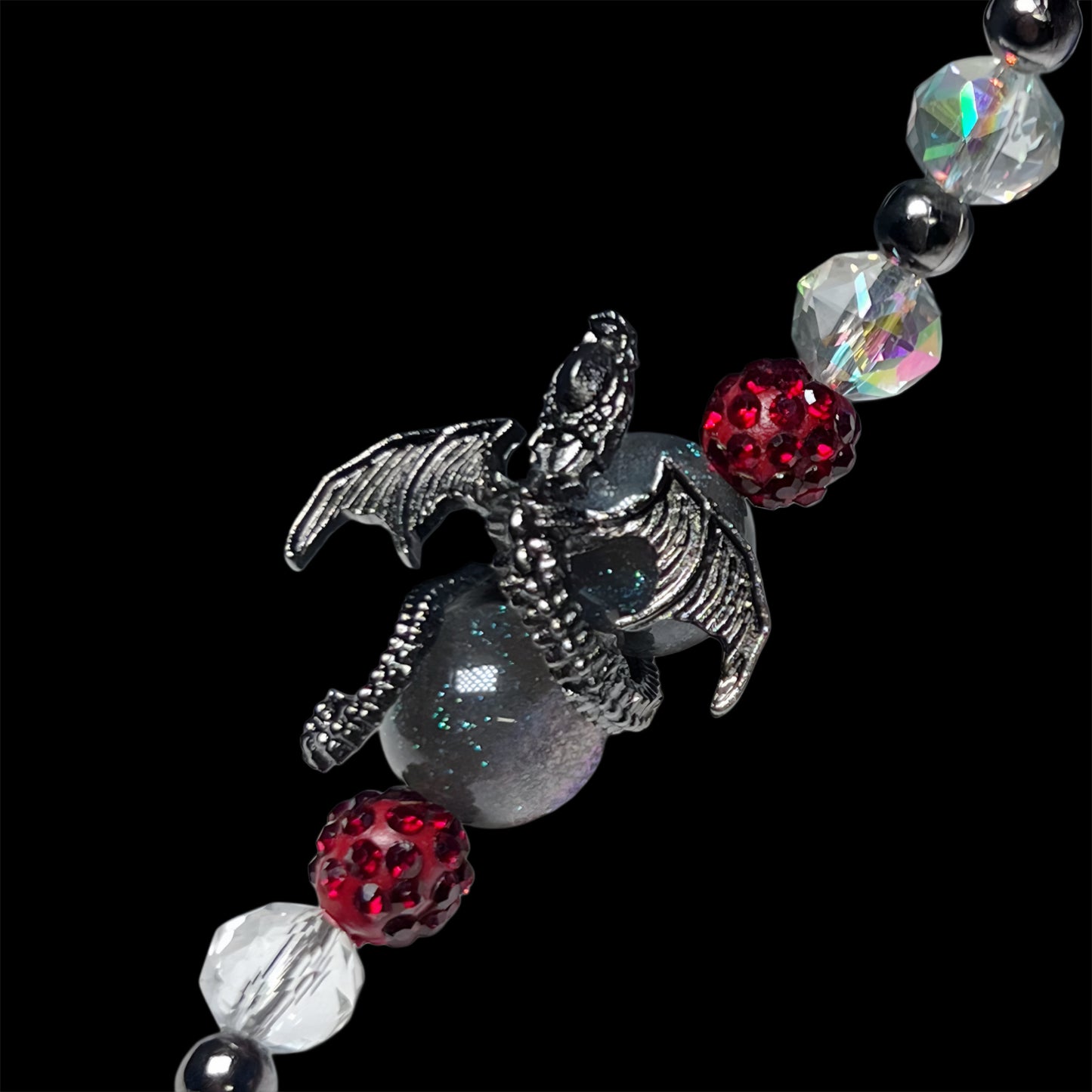 Dragon Wrapped Metal Charm