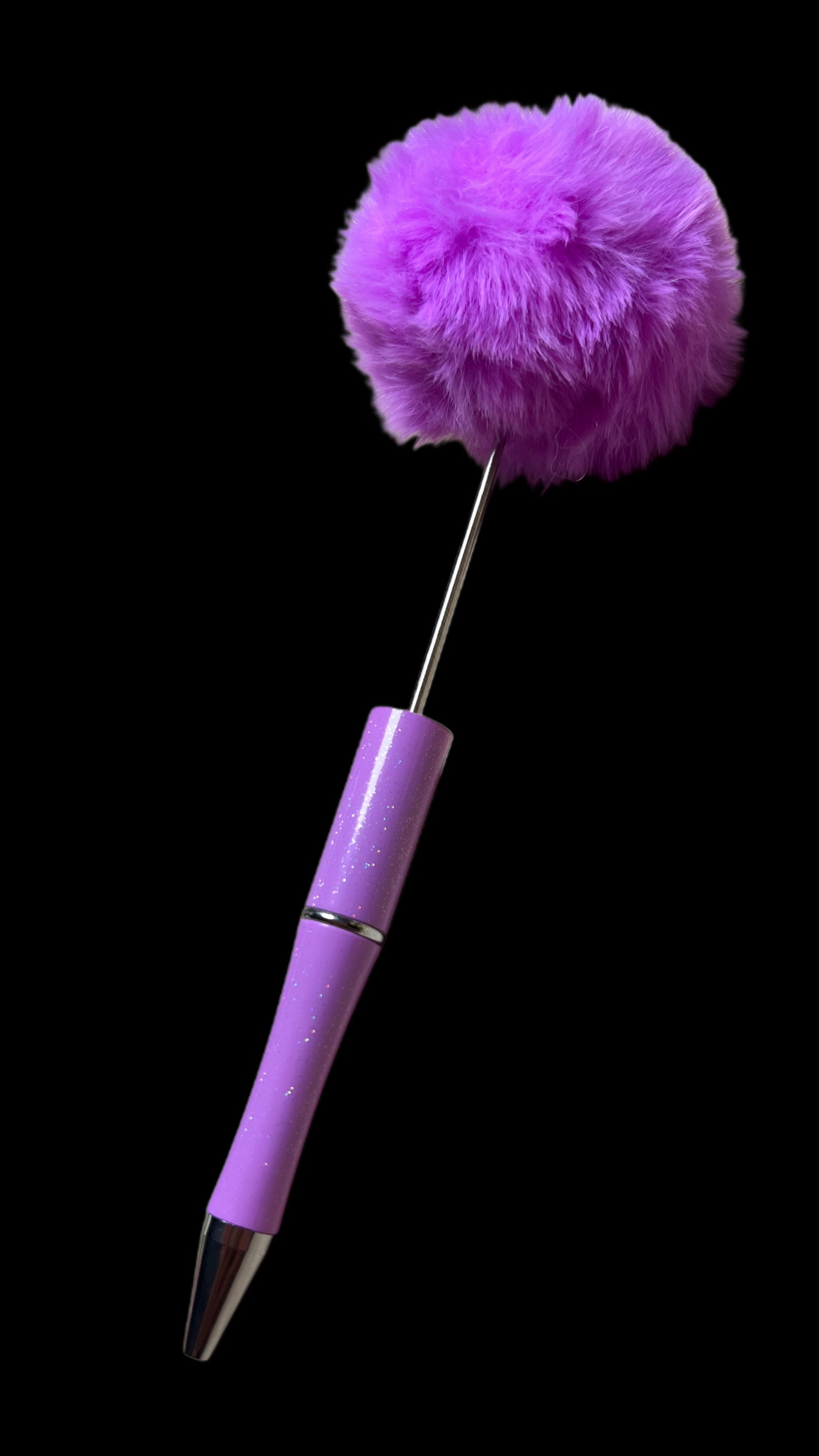 Fluffy Topper Bead-able Pen Mixed Colors