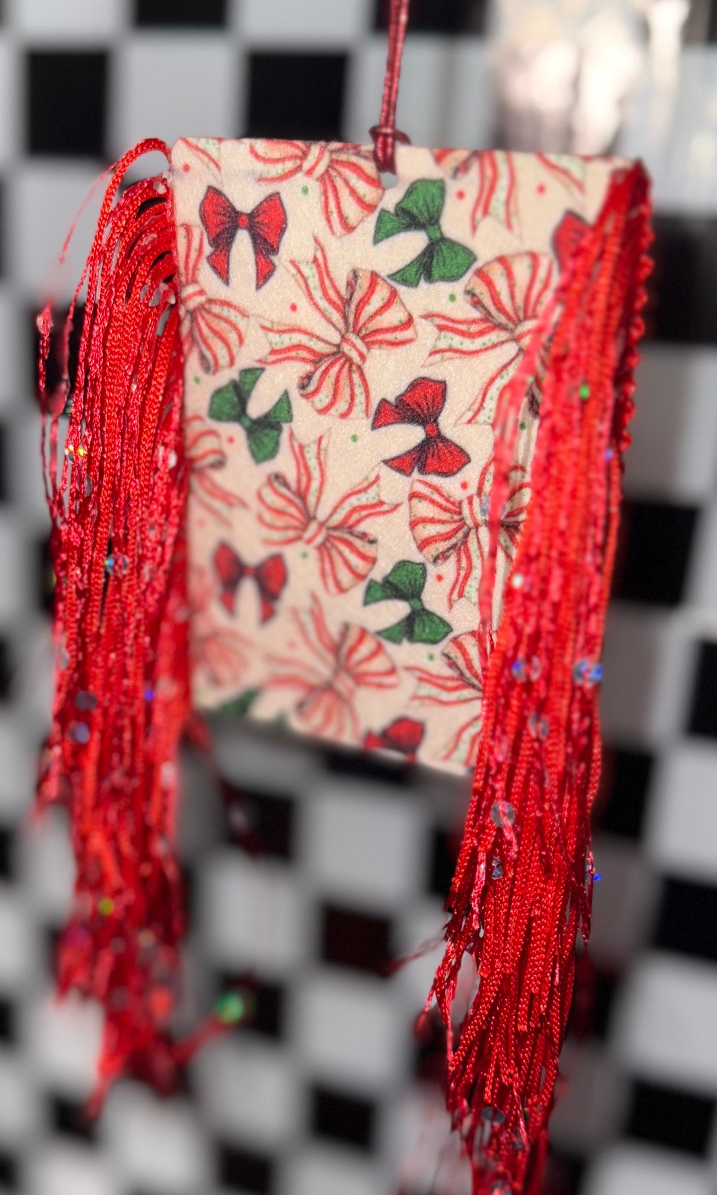 Sweet Bows Christmas Felt Freshie