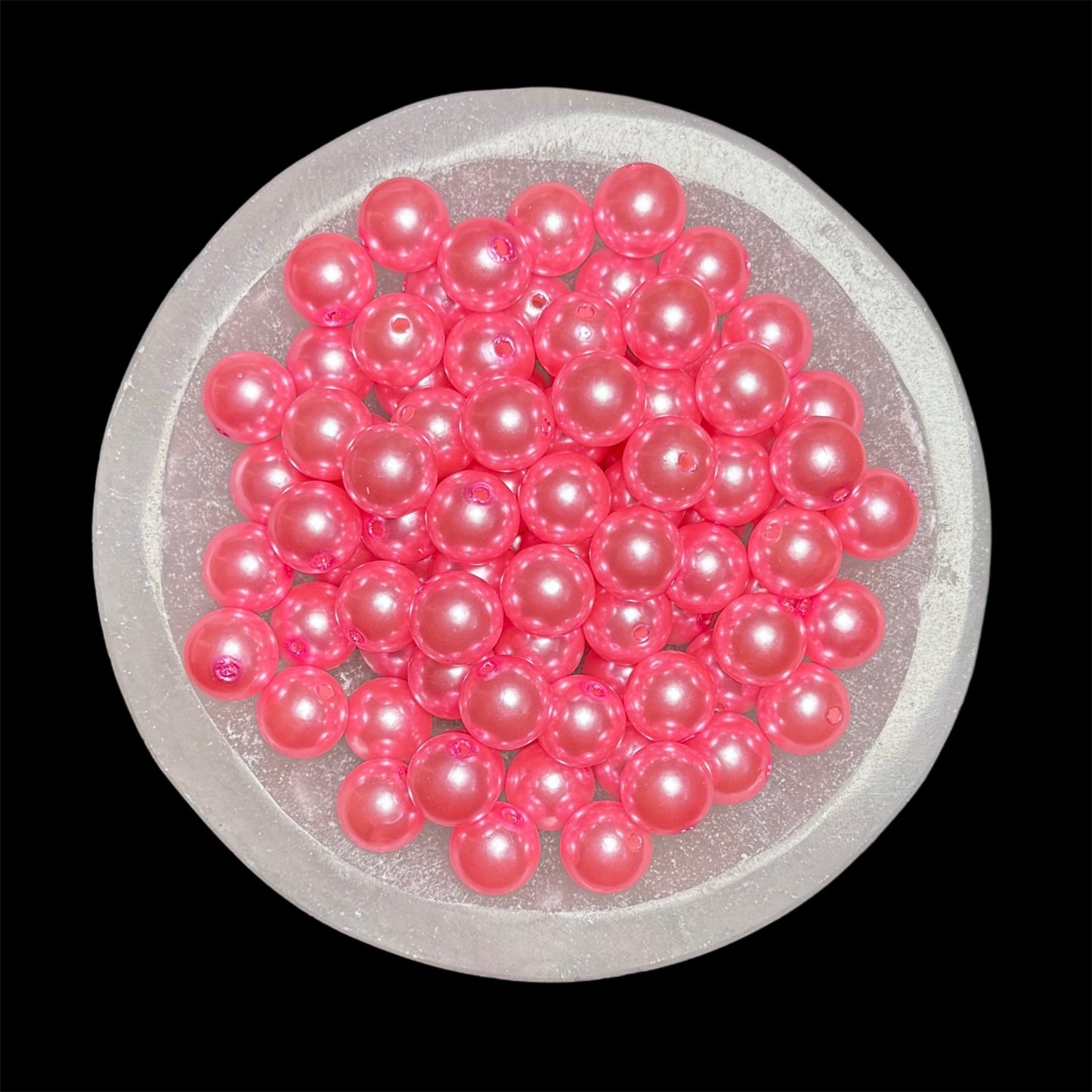 "Pink" Pearl Acrylic 16mm Bead