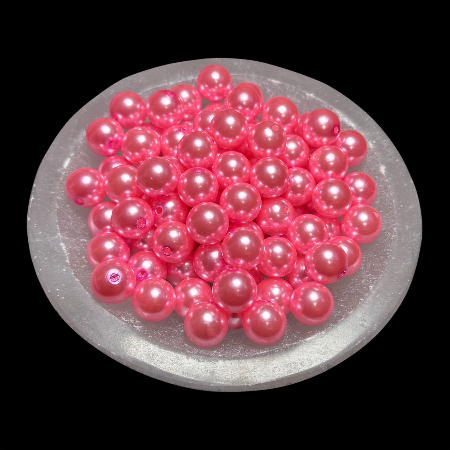 "Pink" Pearl Acrylic 16mm Bead