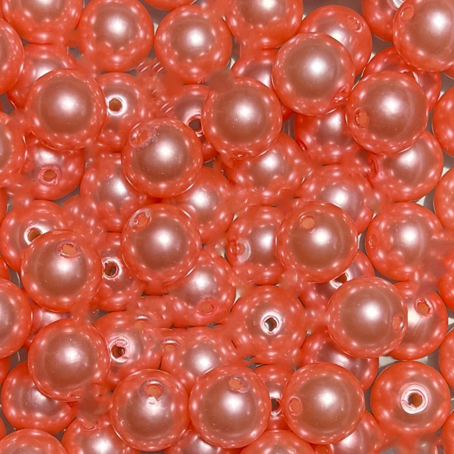 "Blush" Pearl Acrylic 16mm Bead