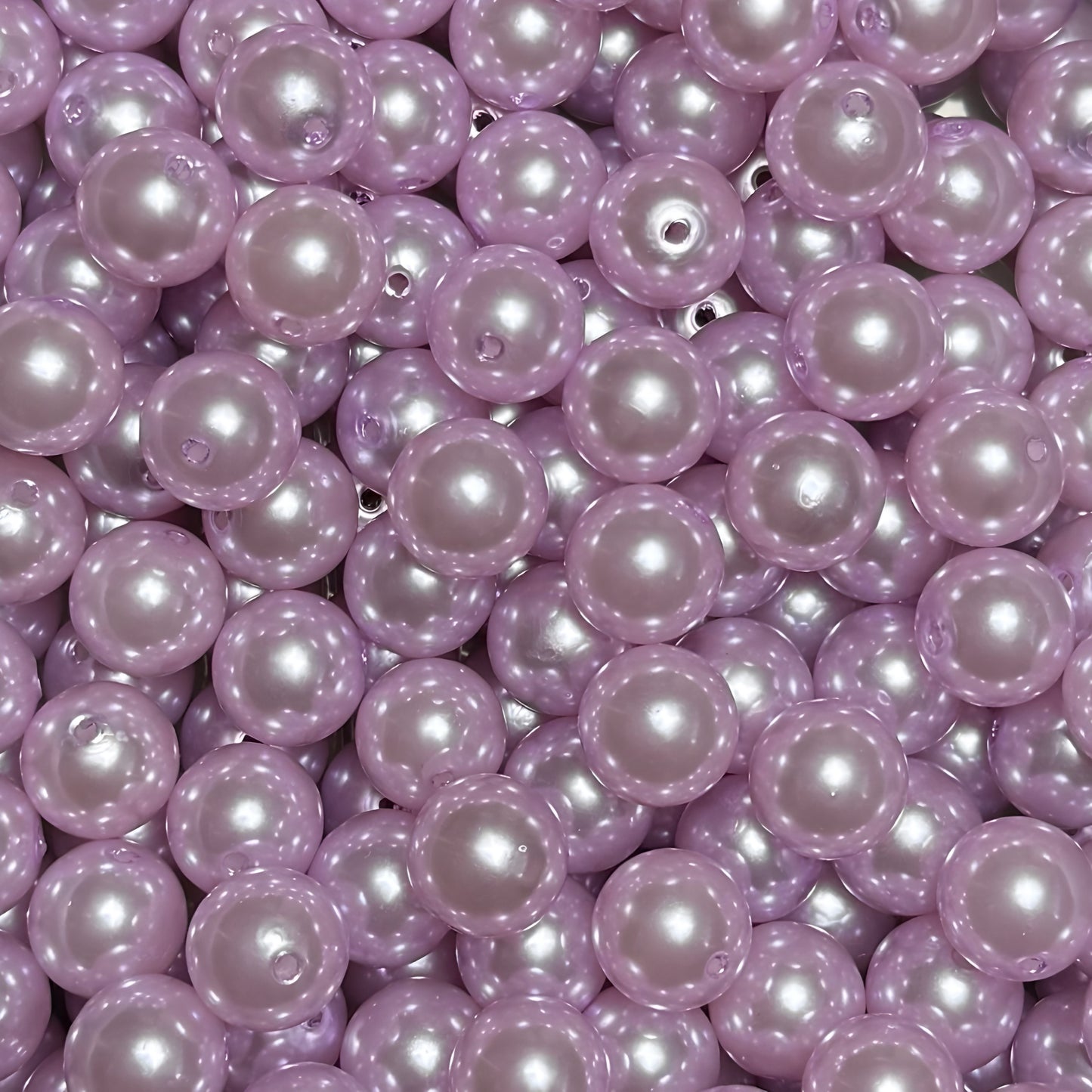"Lavender" Pearl Acrylic 16mm Bead