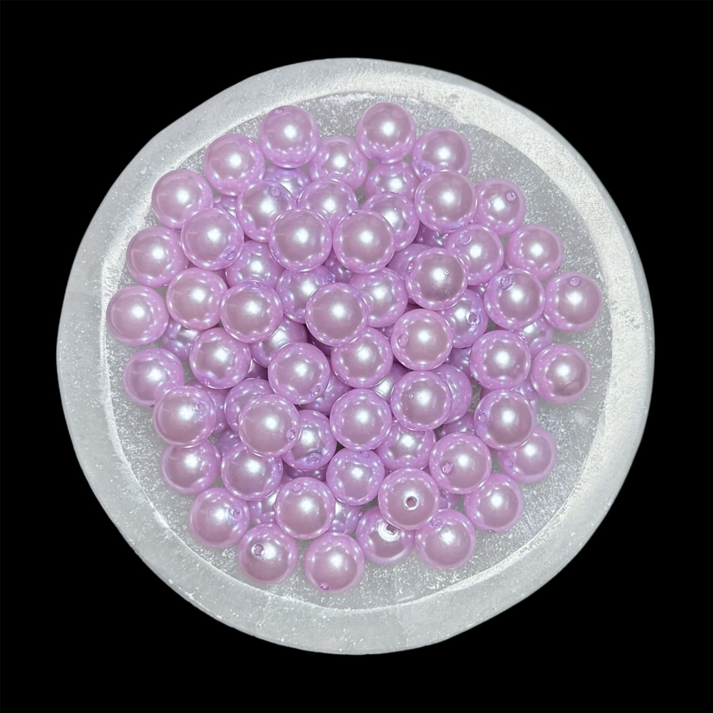 "Lavender" Pearl Acrylic 16mm Bead