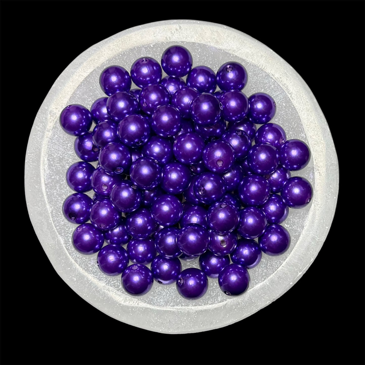 "Purple" Pearl Acrylic 16mm Bead