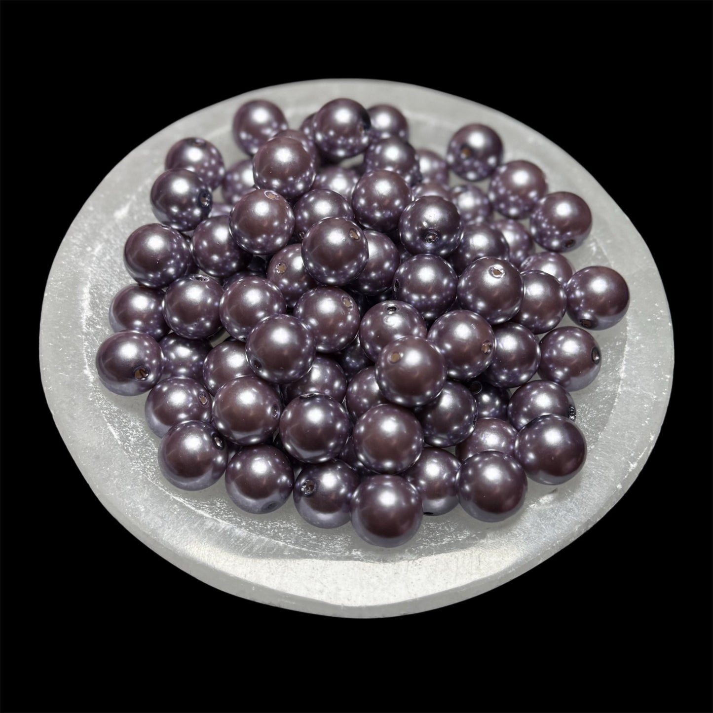 "Ash Purple" Pearl Acrylic 16mm Bead
