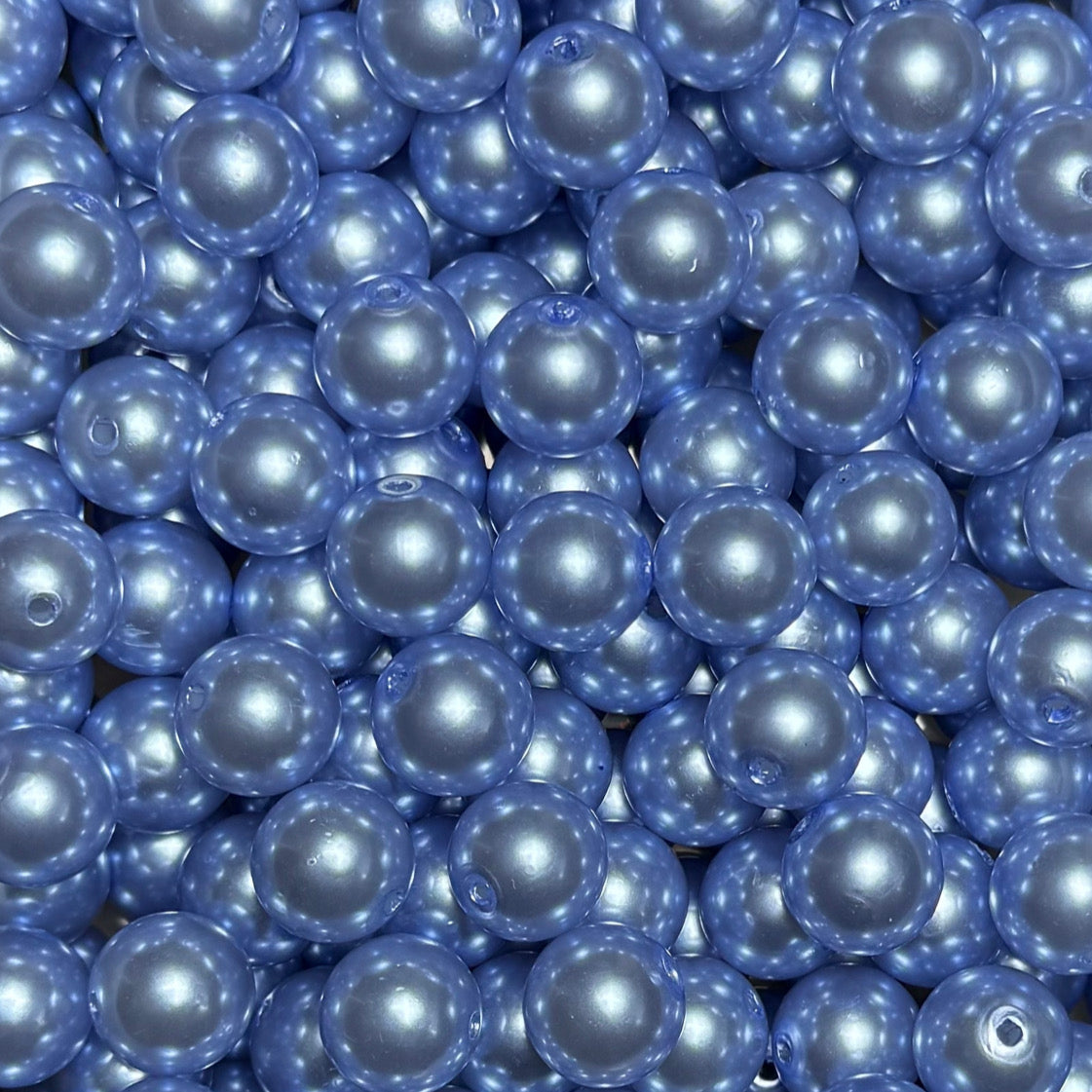 "Sky Blue" Pearl Acrylic 16mm Bead