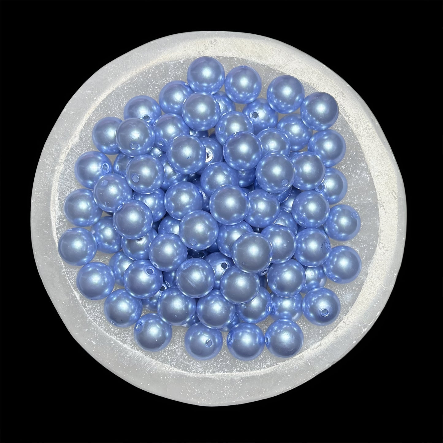 "Sky Blue" Pearl Acrylic 16mm Bead