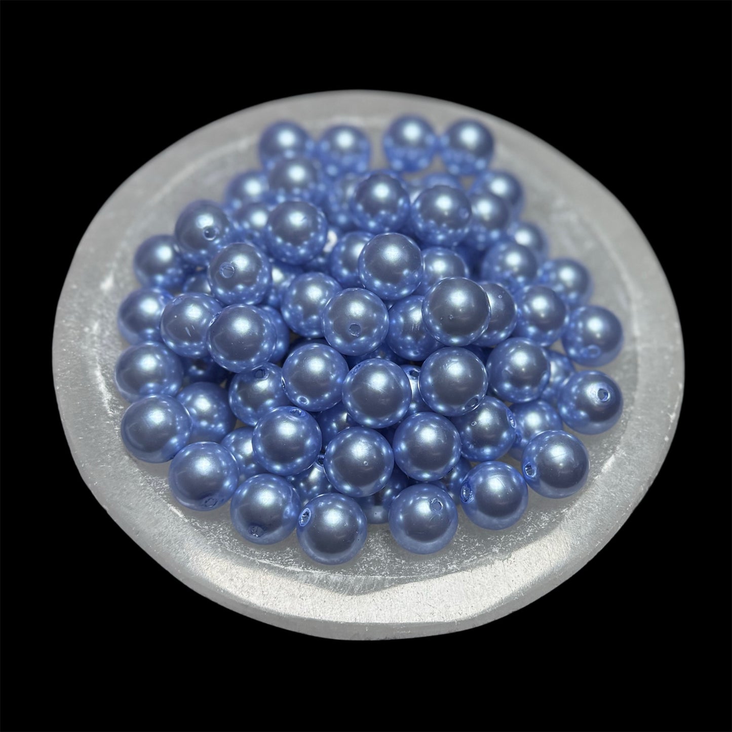 "Sky Blue" Pearl Acrylic 16mm Bead