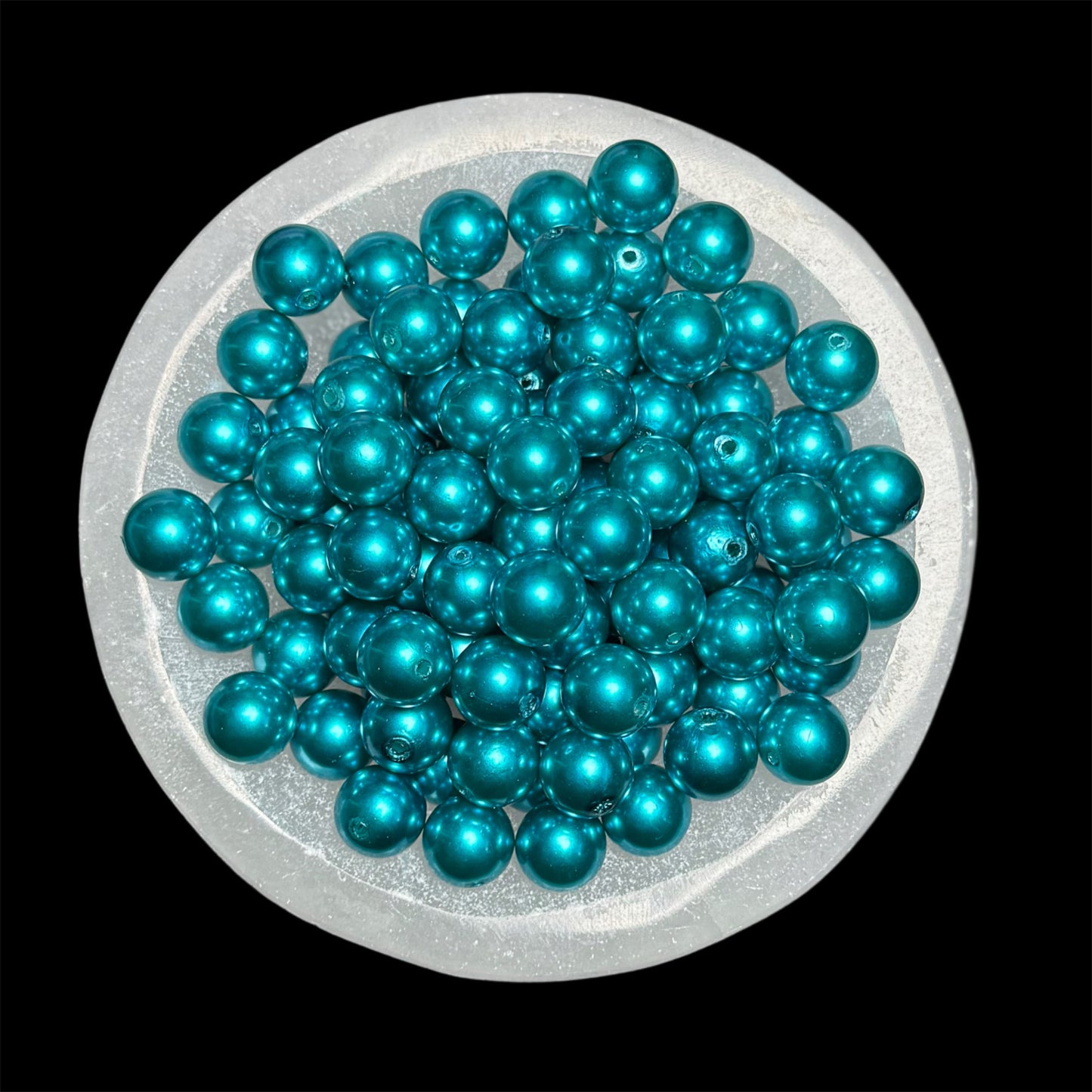 "Aqua" Pearl Acrylic 16mm Bead