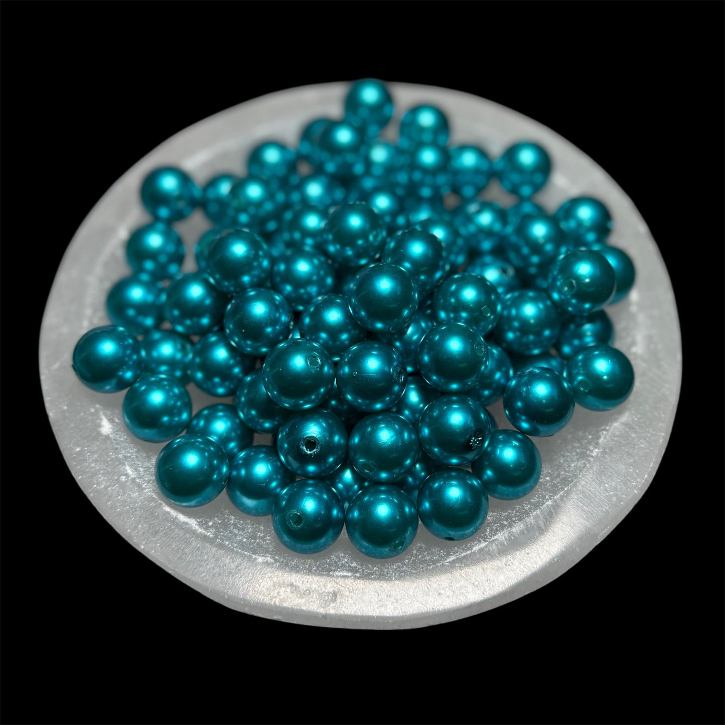 "Aqua" Pearl Acrylic 16mm Bead