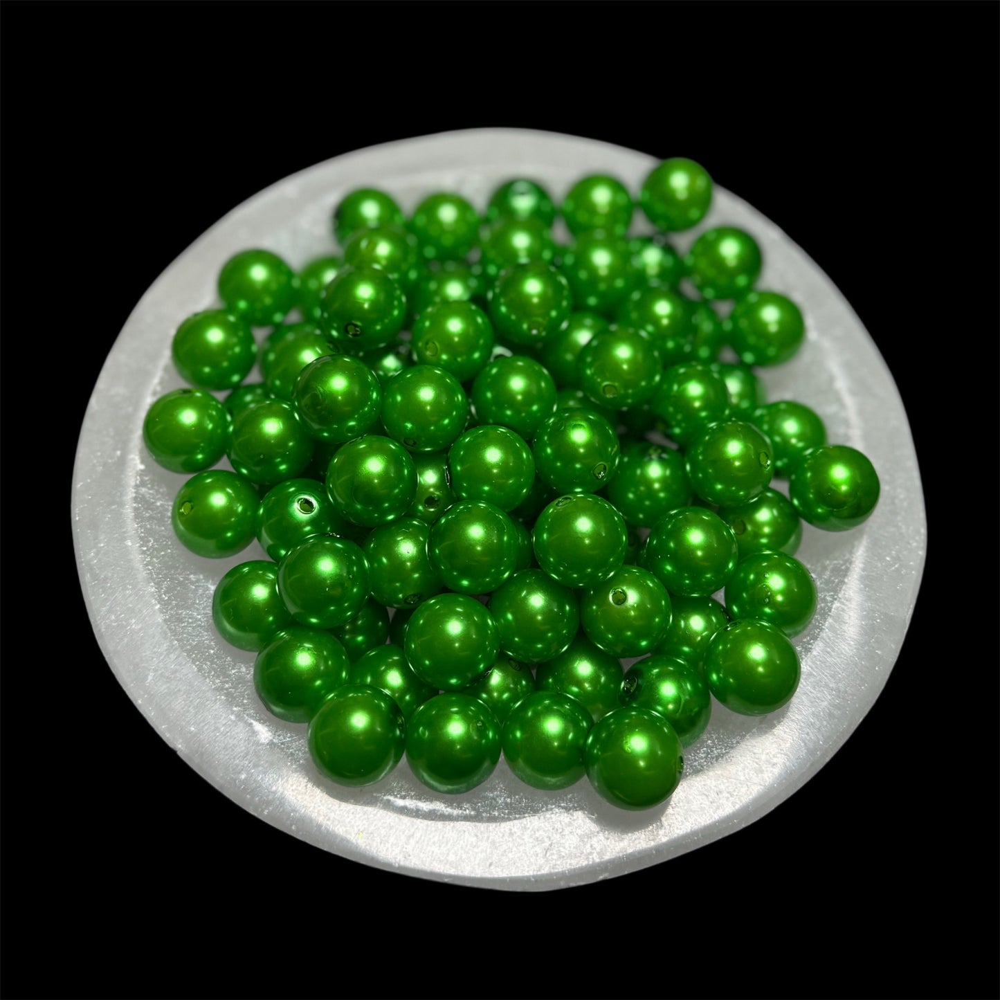 "Green" Pearl Acrylic 16mm Bead