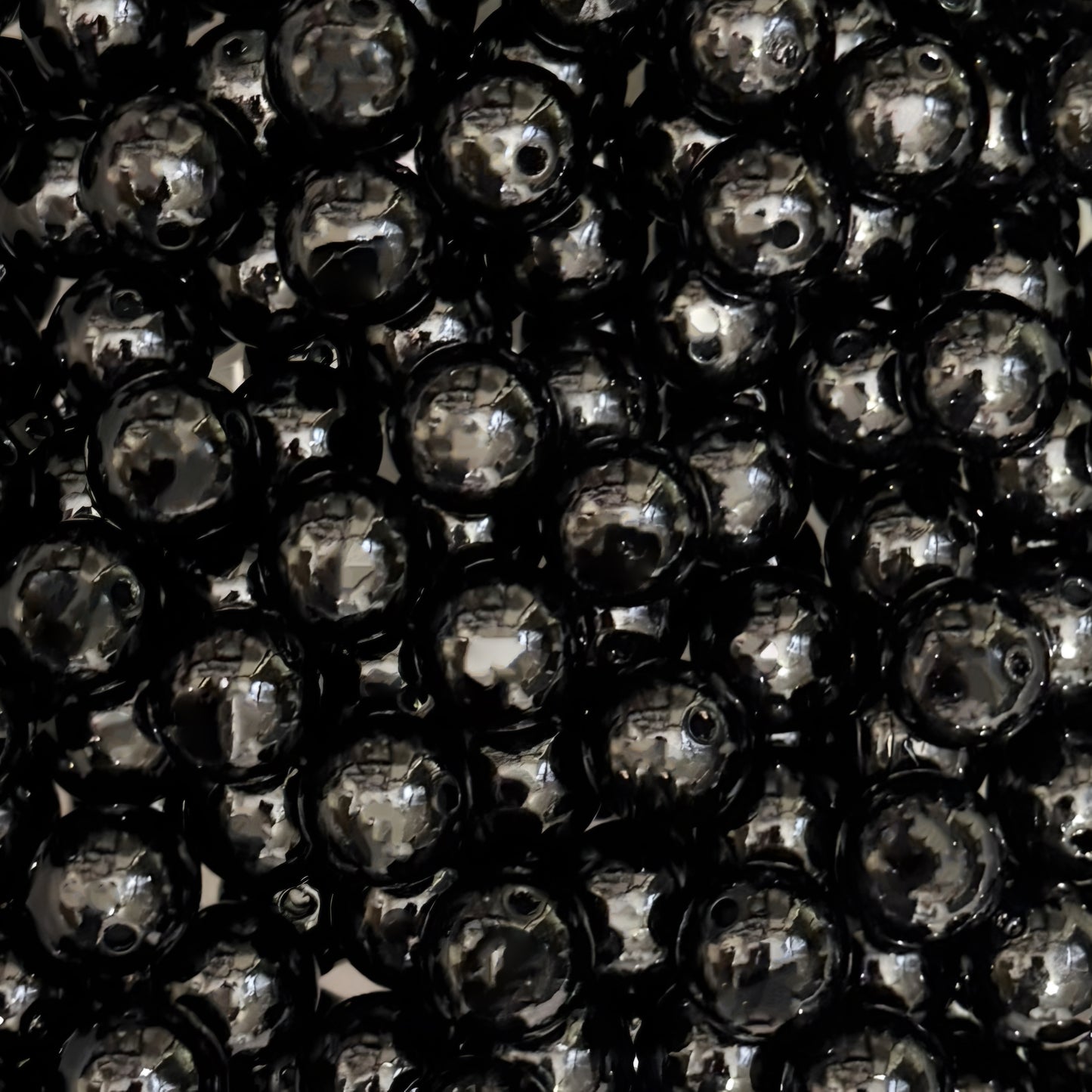 "Black" Pearl Acrylic 16mm Bead