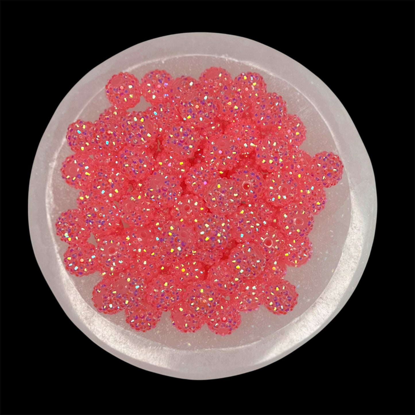 "AB Taffy" Rhinestone Acrylic Bead (1 Count)
