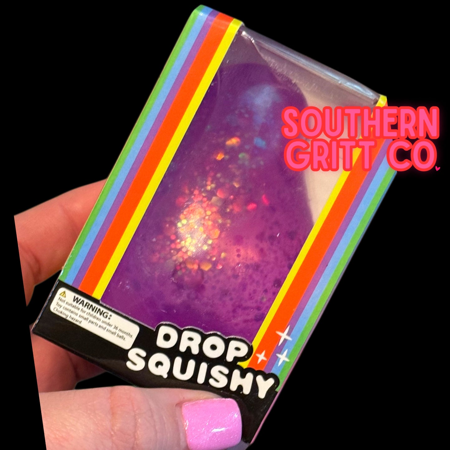 Matte Diamond Drop - Jelly Squish Toy (2 colors)