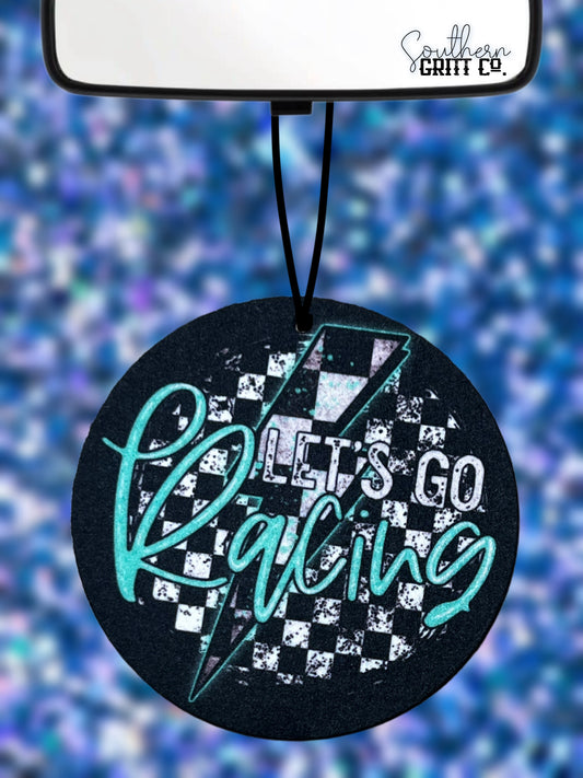 Let's Go Racing Felt Freshie