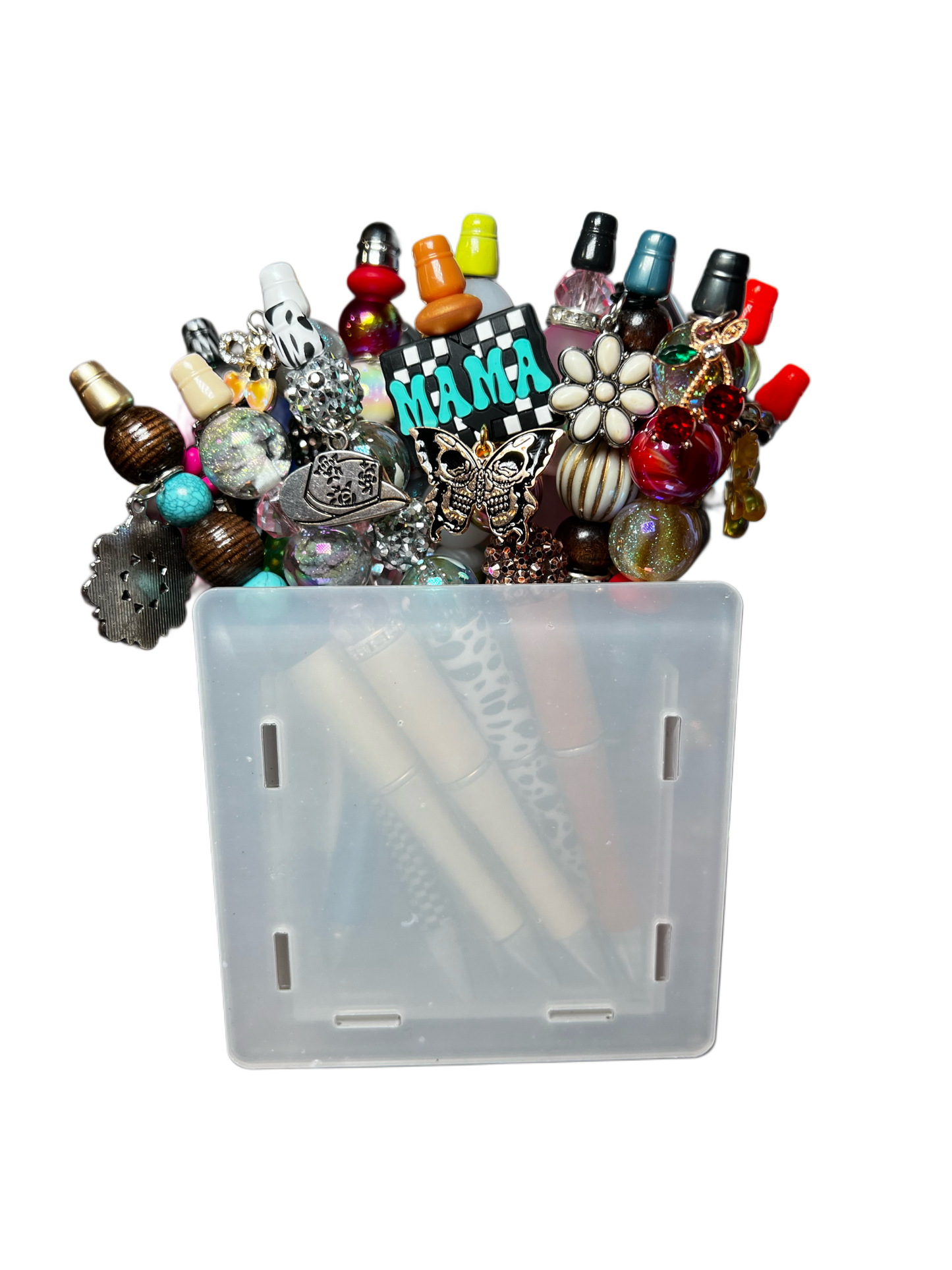 Acrylic Clear Pen Desk Top Holder