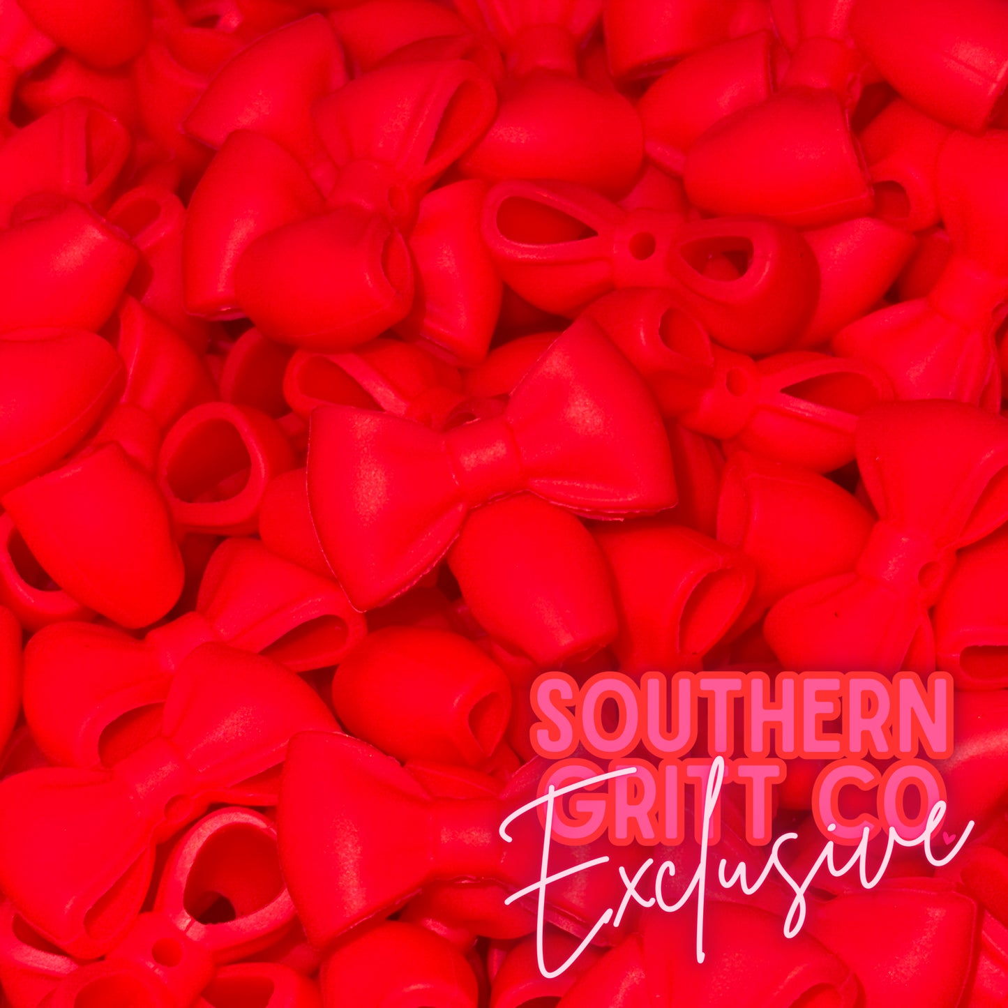 Hot Red 3D Flip Bow • SGC EXCLUSIVE Focal