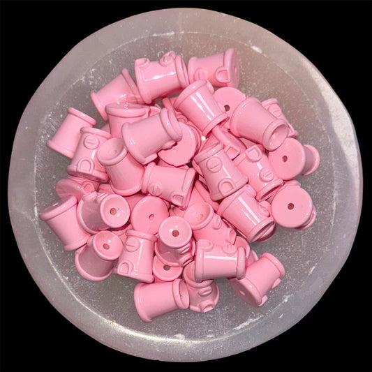 Soft Pink Gumball Machine Bottom 18mm Bead Cap