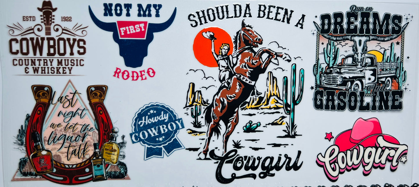 Western | UV DTF 16oz Wrap